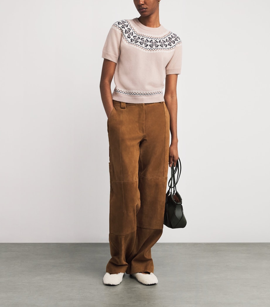 Cashmere Fair Isle Sweater PINK SAND Image 2