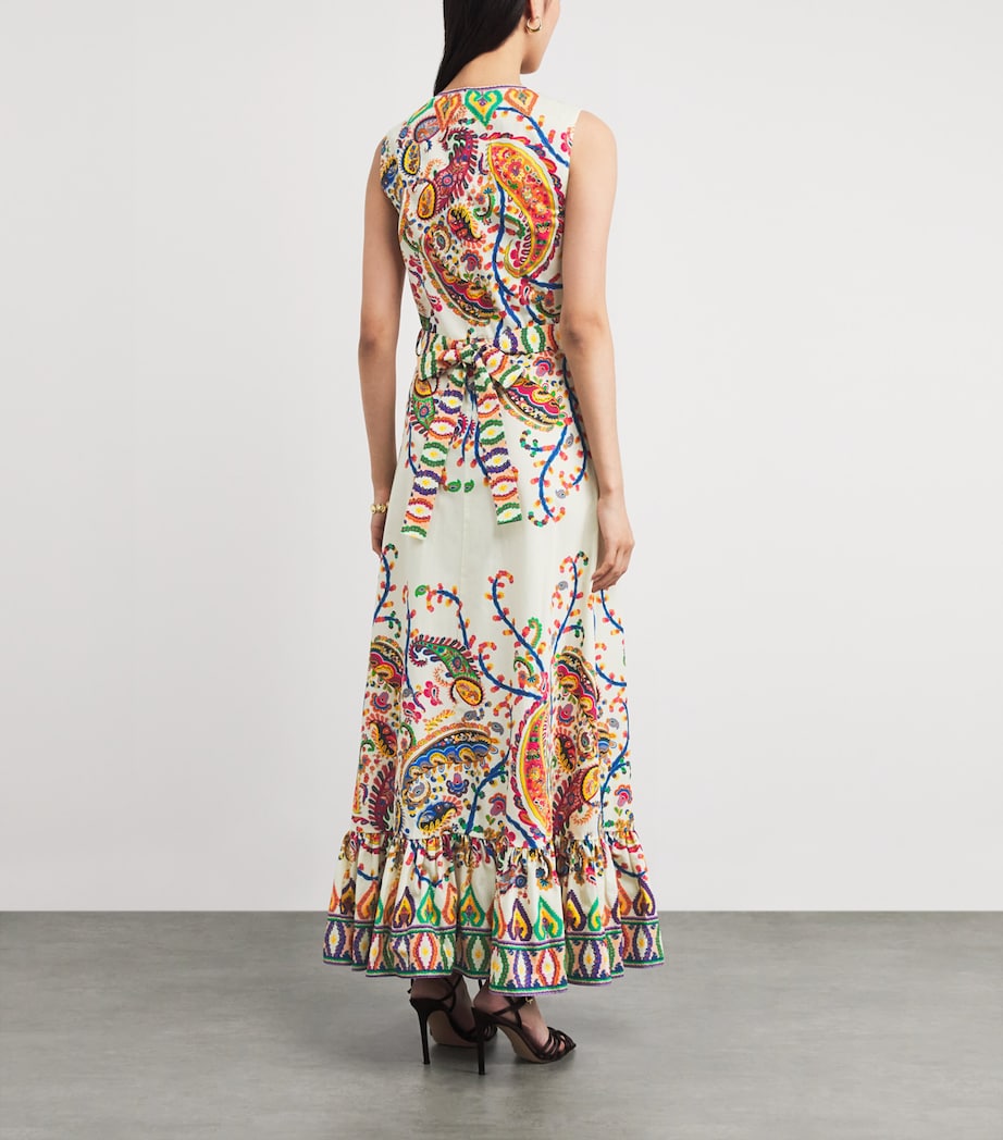 Cotton Paisley Maxi Dress X0800 Image 3