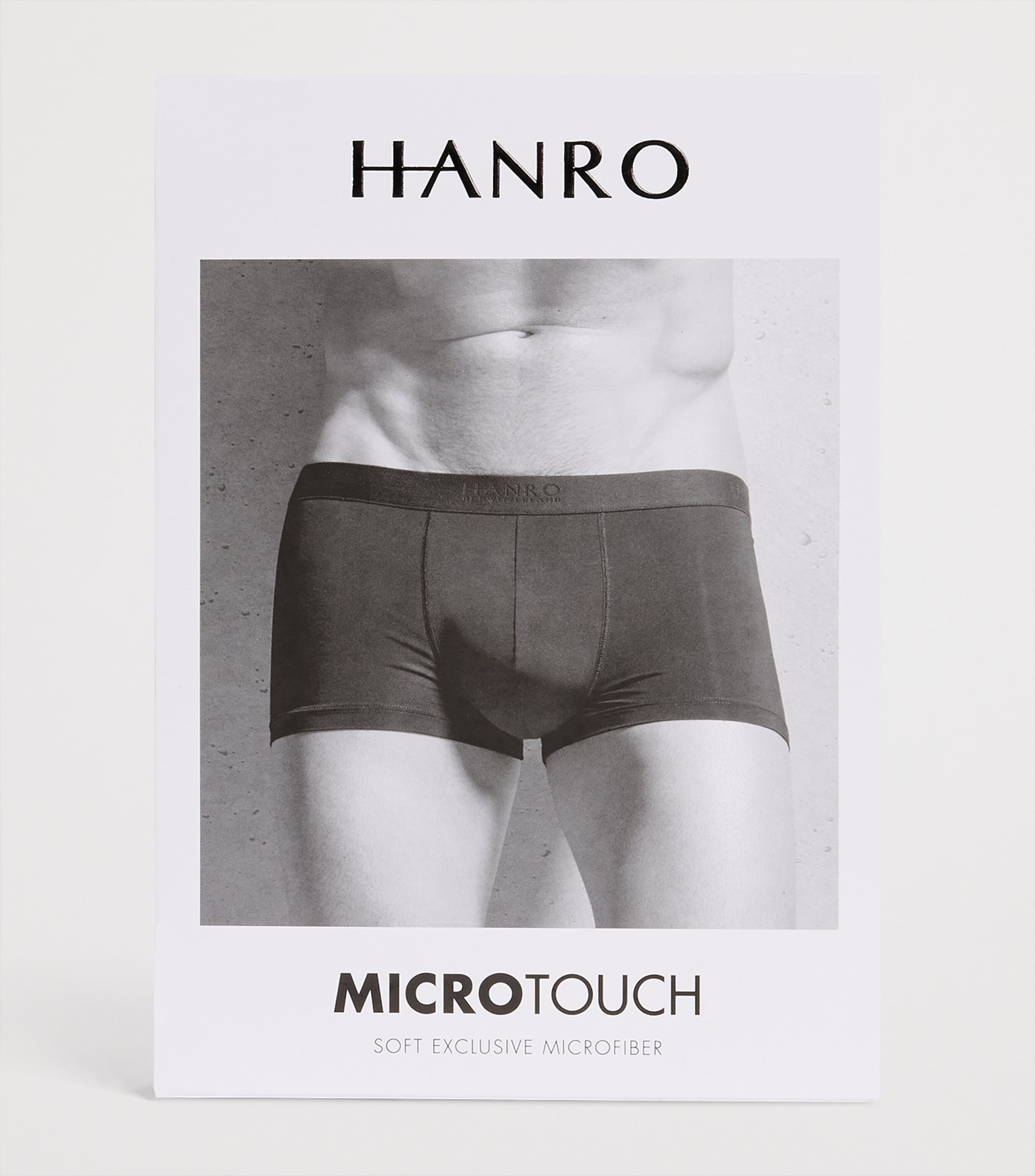 Hanro Mens Micro-Touch Boxer Briefs Pine Leaf Image 4