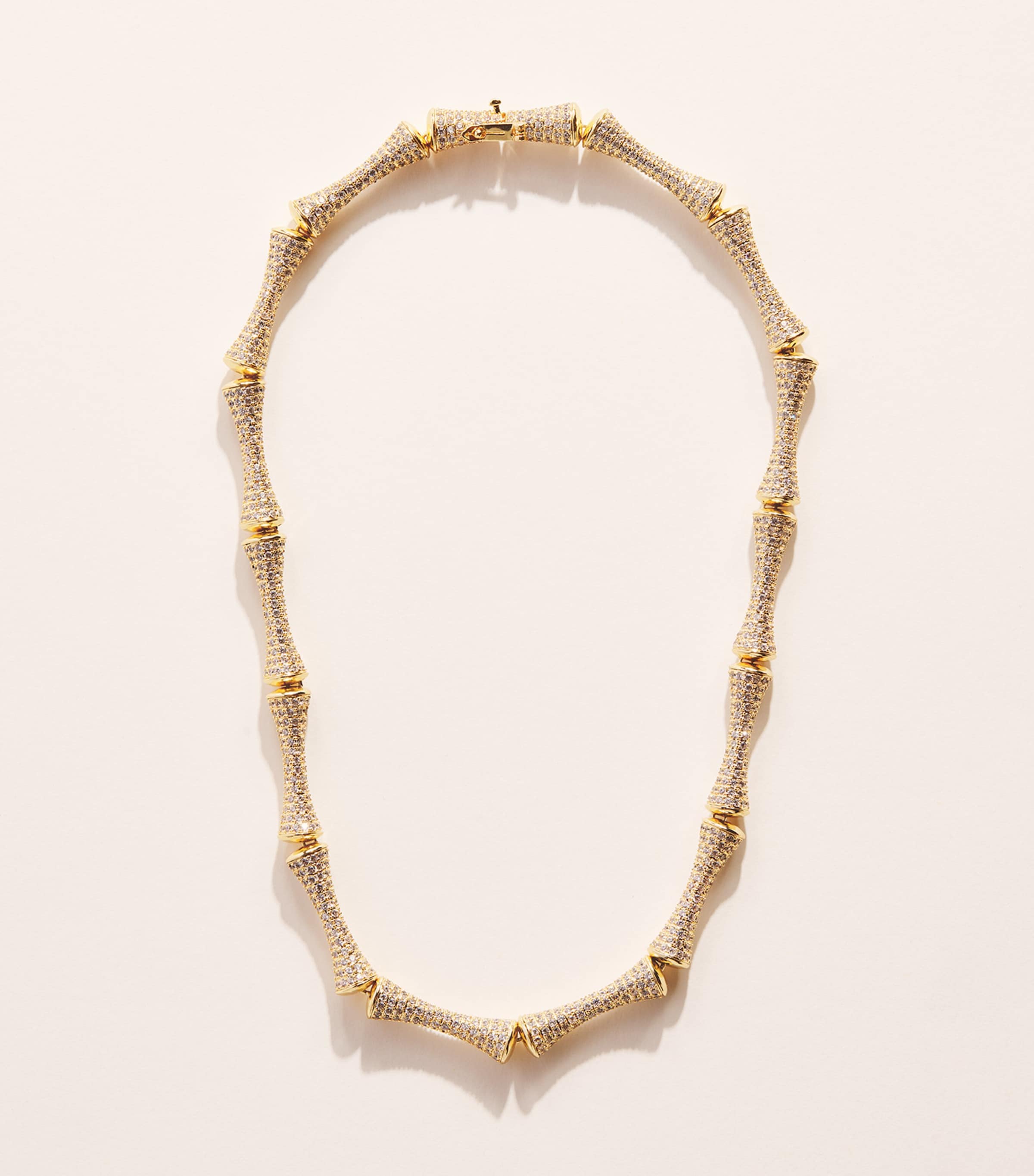 Eddie Borgo Gold-Plated Pavé Bambù Necklace Gold Image 3
