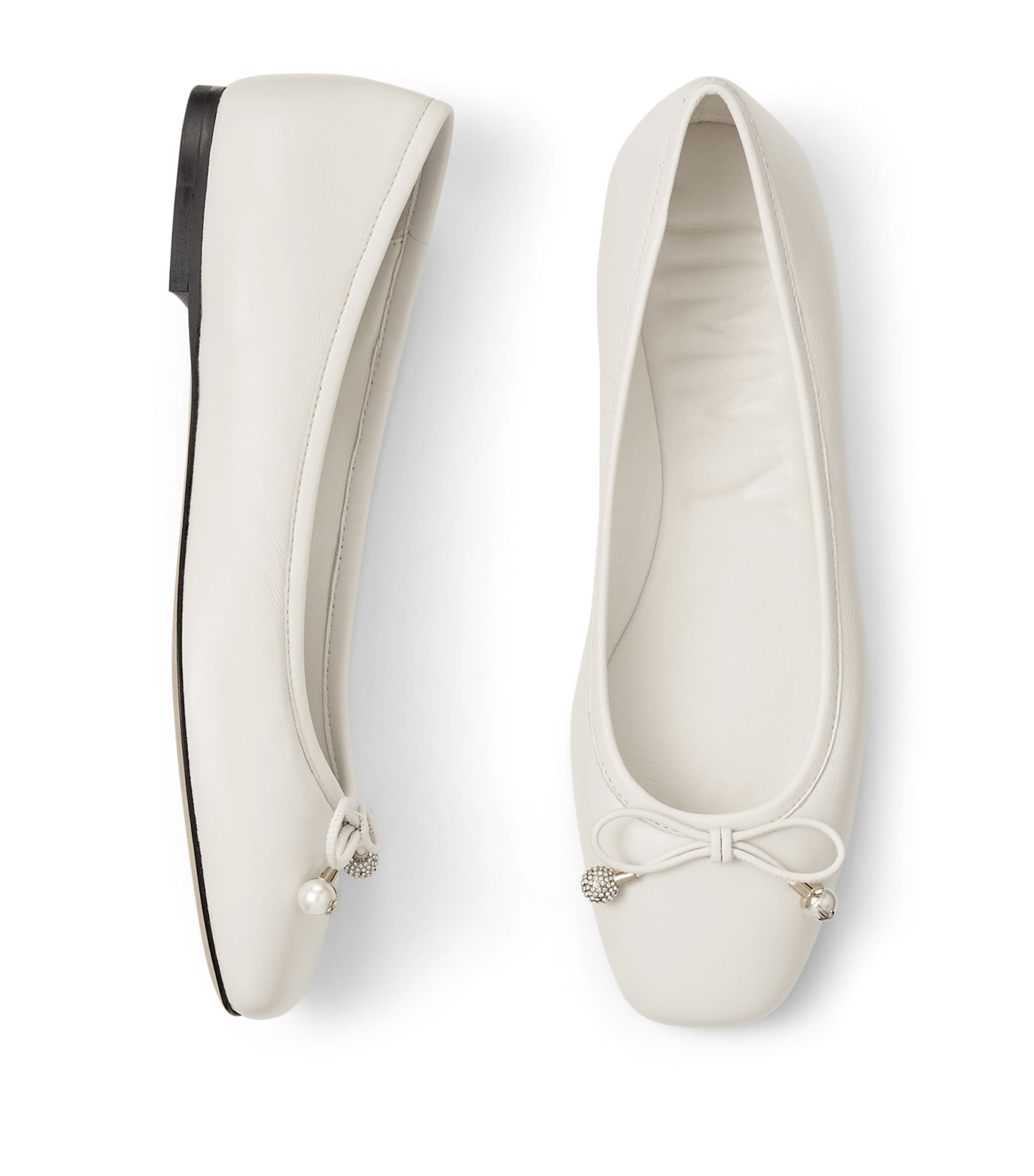 Elme Lambskin Ballet Flats LATTE Image 3