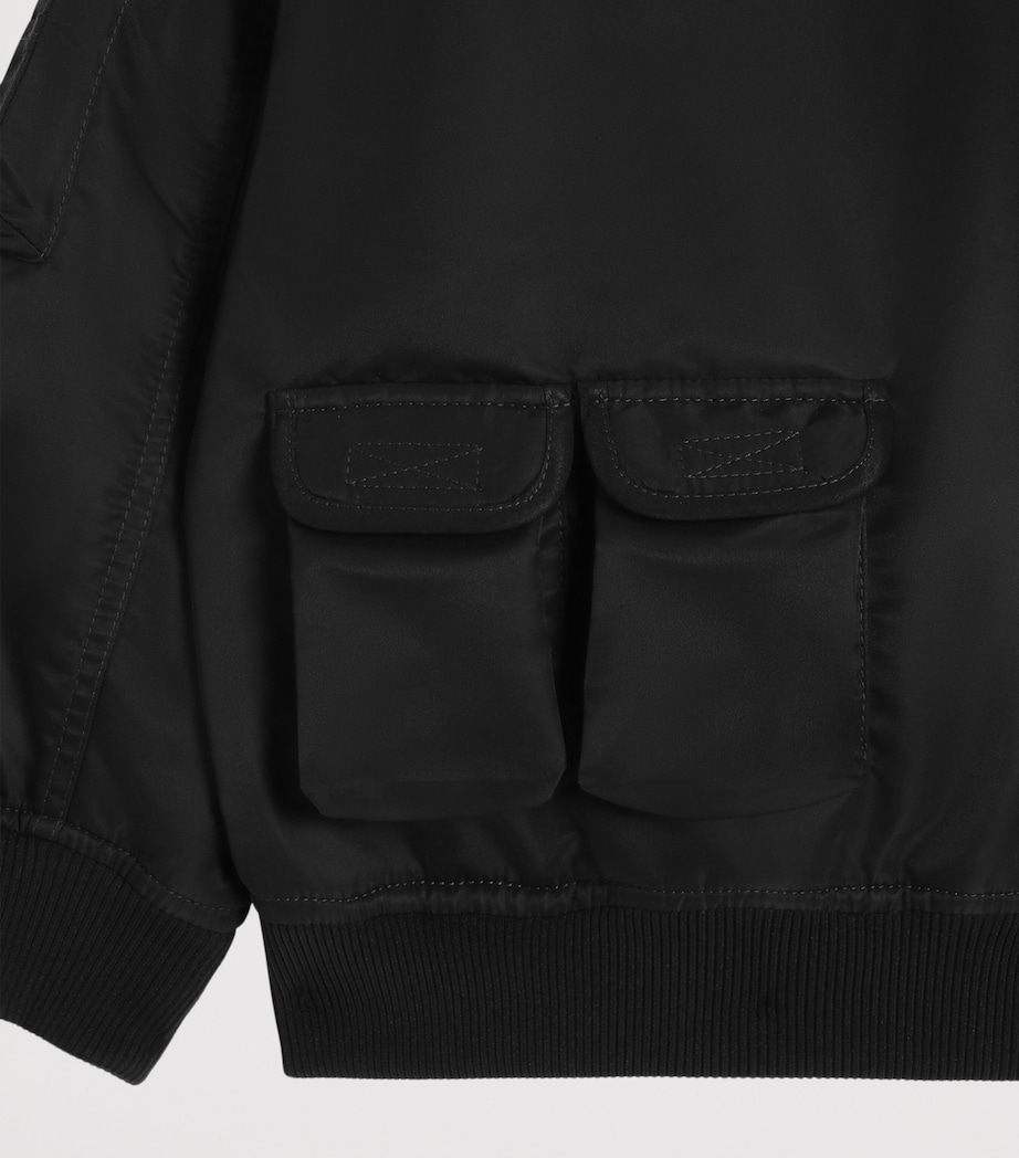 Dolce&Gabbana Kids Logo Bomber Jacket (8-12+ Years) Black Image 4