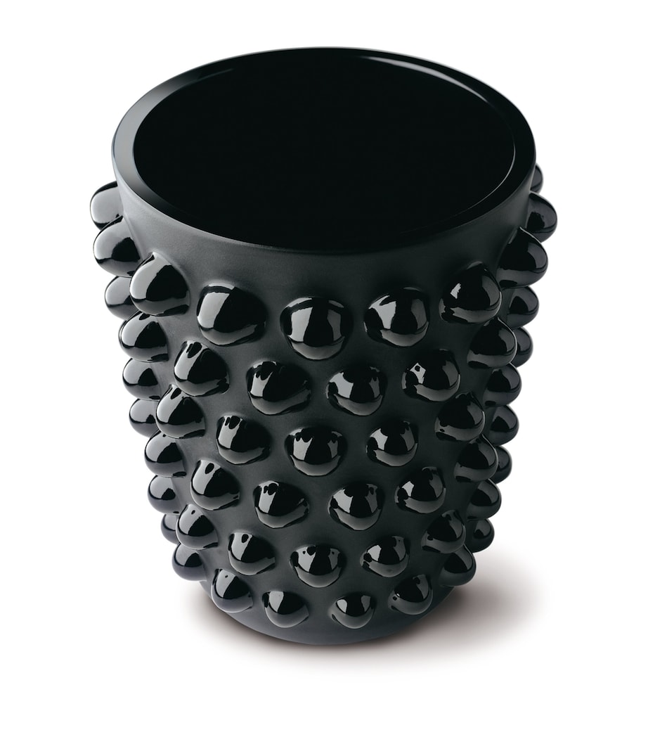 Crystal Mossi Vase (31cm) NOIR Image 1