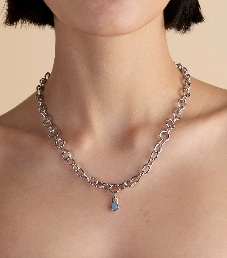 Gold-Plated March Birthstone Charm SILVER Image 2