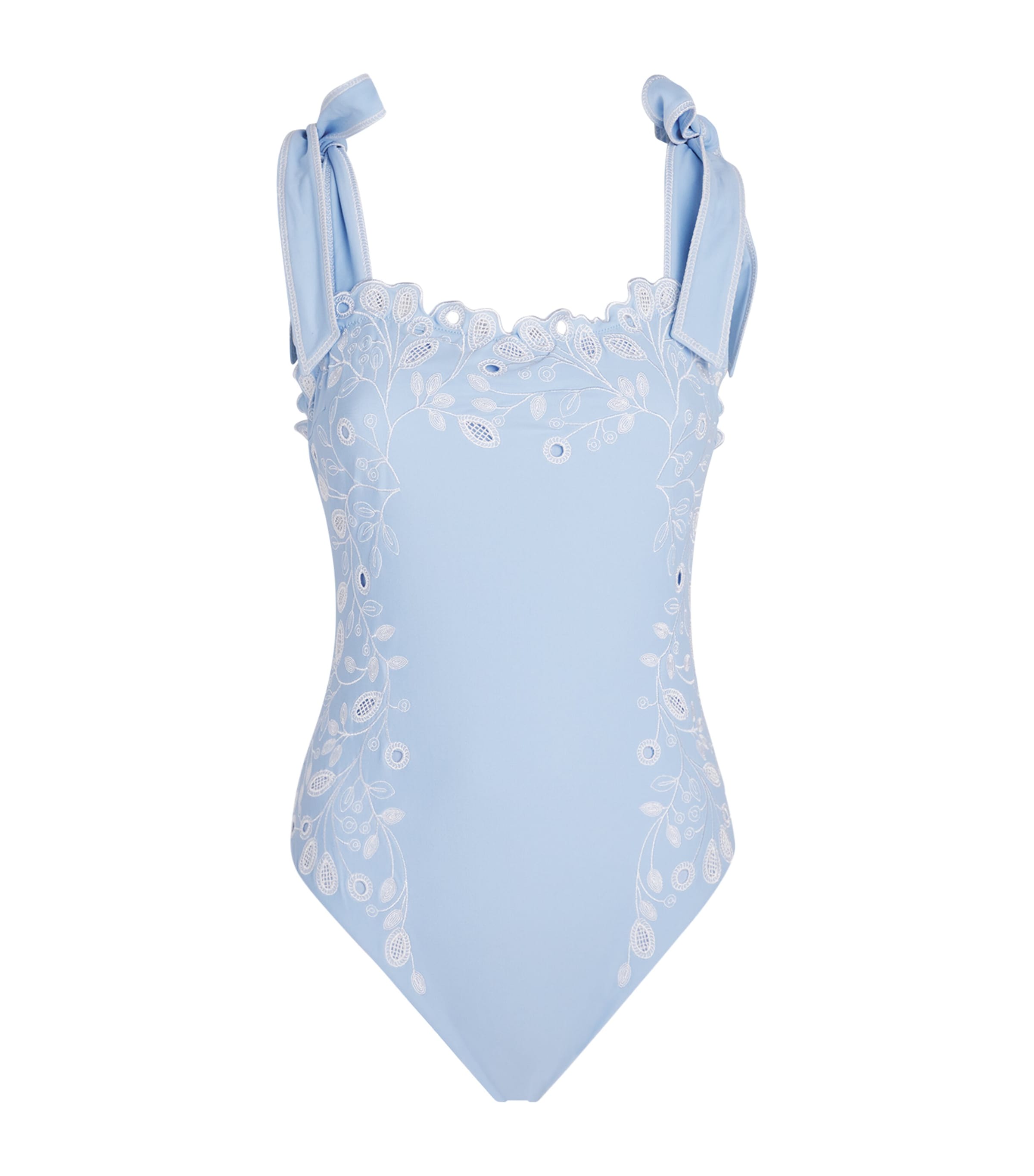 Simkhai Embroidered Floral Laurie Swimsuit Tidepool Multi