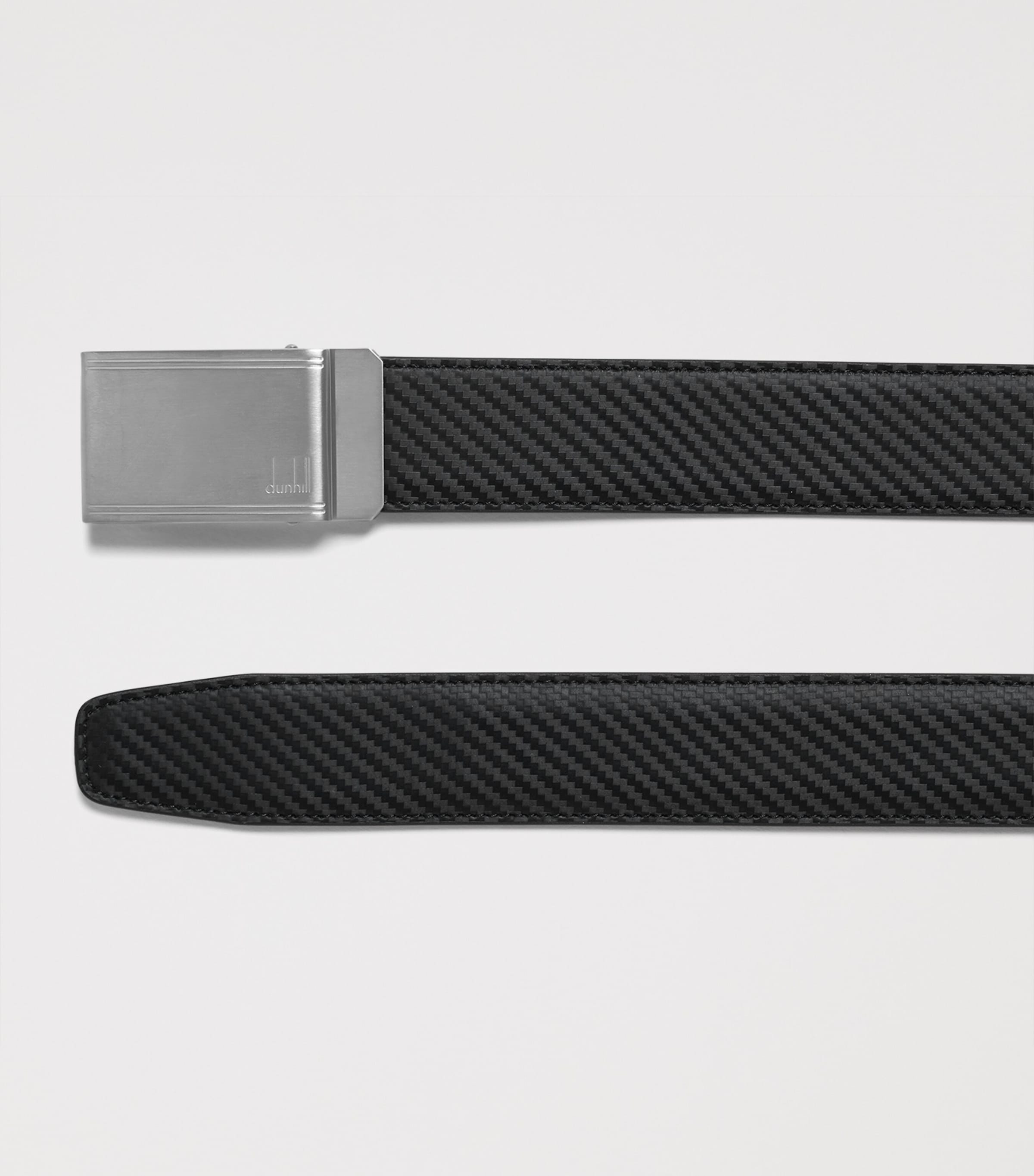 Leather Automatic Racing Buckle Chassis Belt 001BLACK Image 2