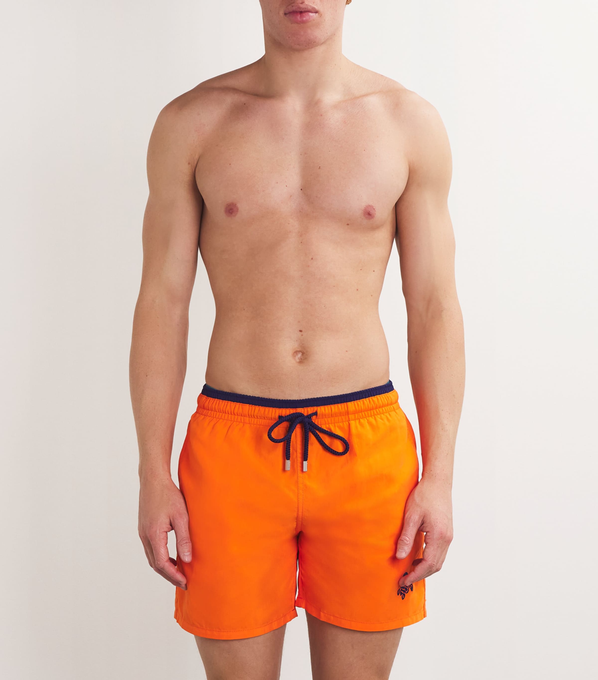 Embroidered Moka Swim Shorts 195 APRICOT Image 2