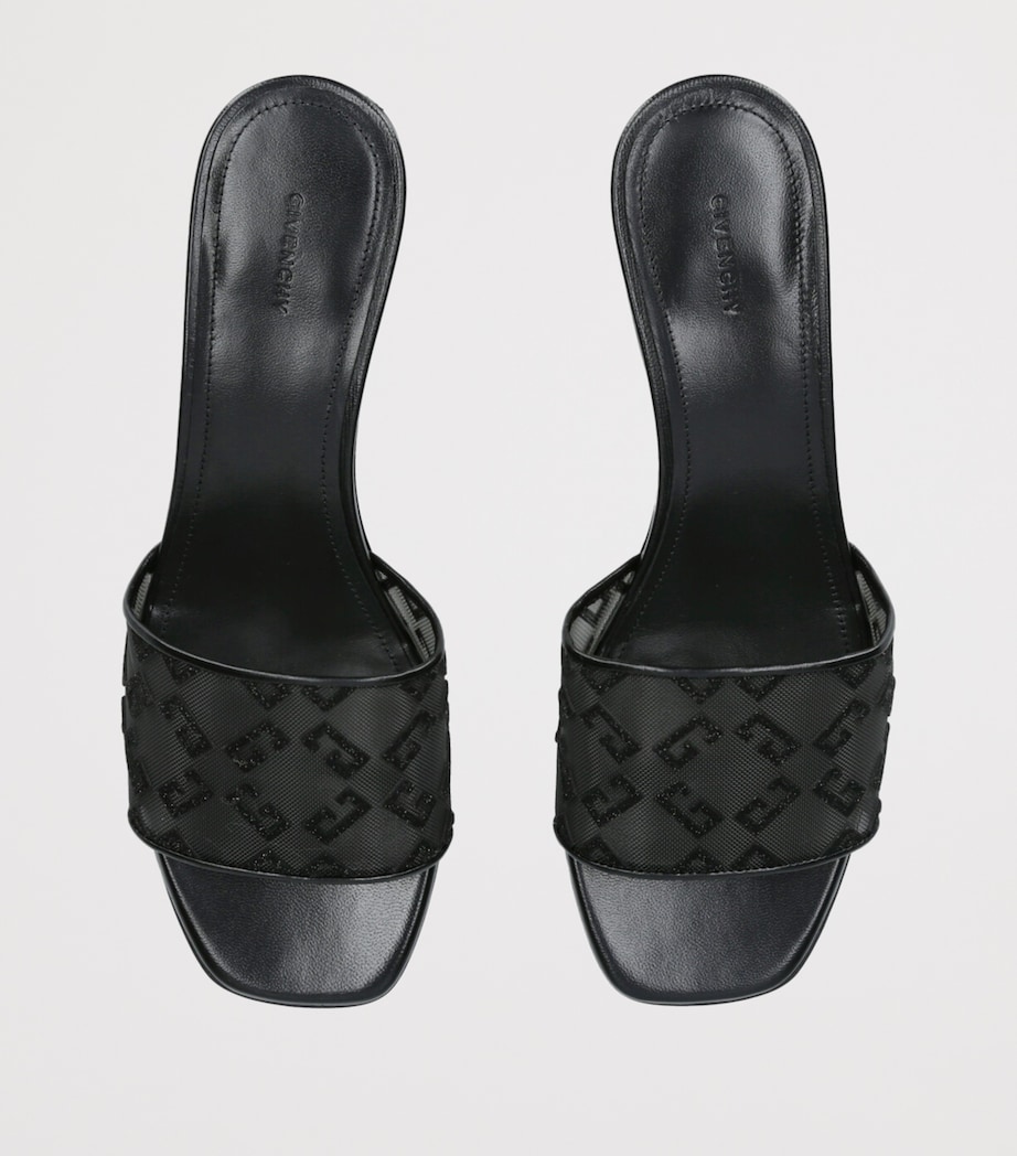 Mesh G Cube Mules 45 BLACK Image 4