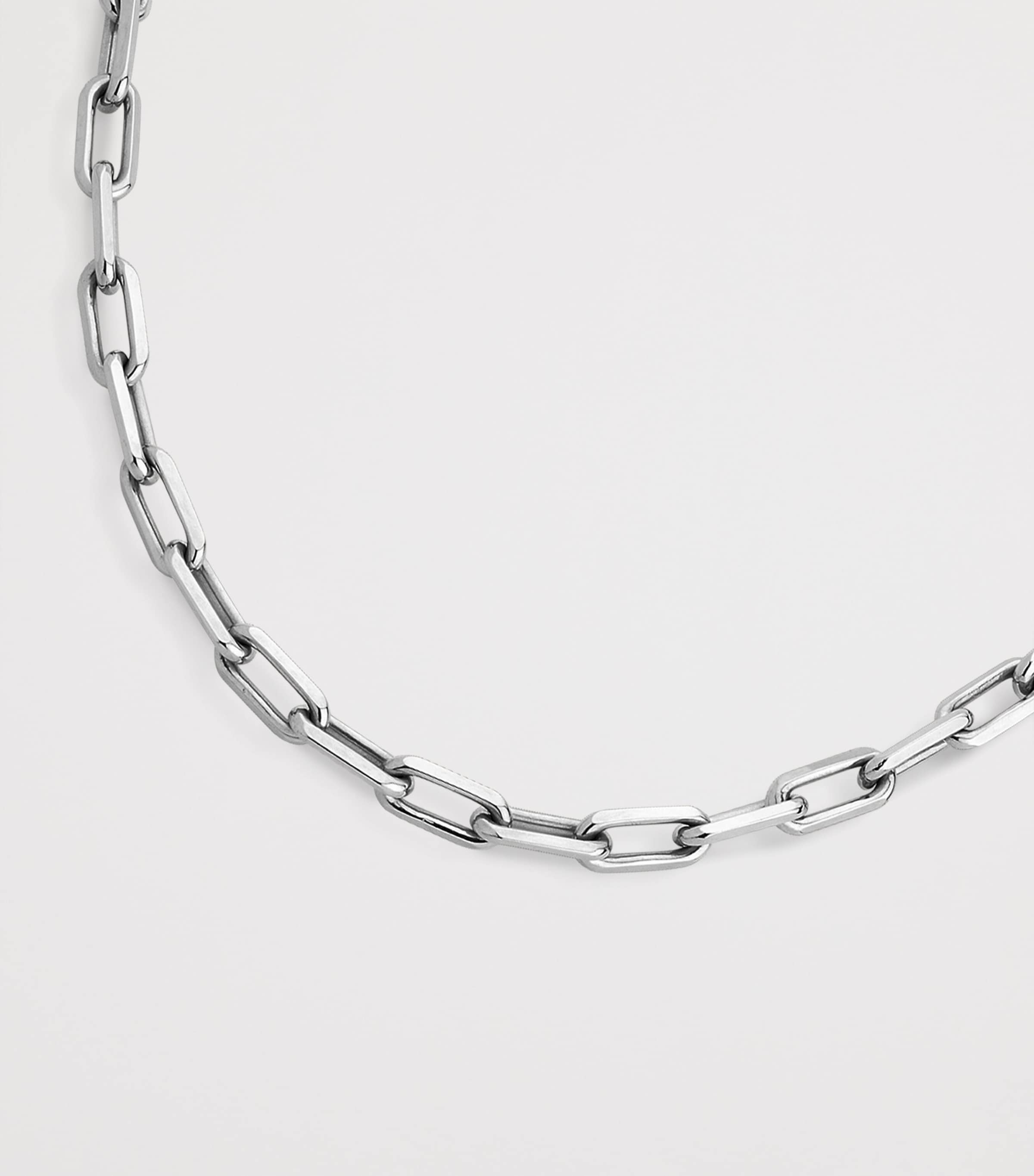 Medium Santos de Cartier Chain Necklace WHITE GOLD Image 6