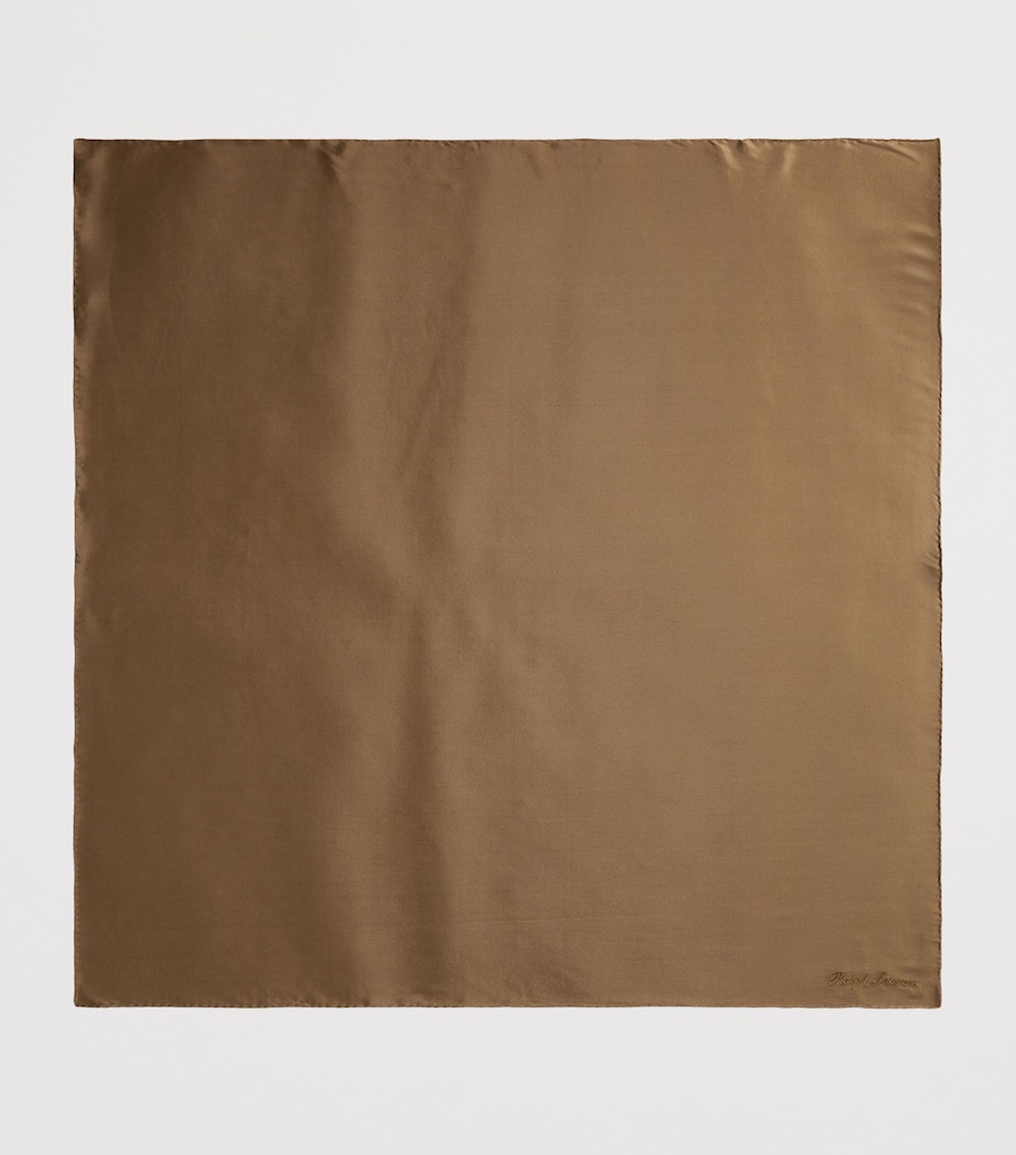 Ralph Lauren Collection Silk Charmeuse Square Scarf Portobello Image 2