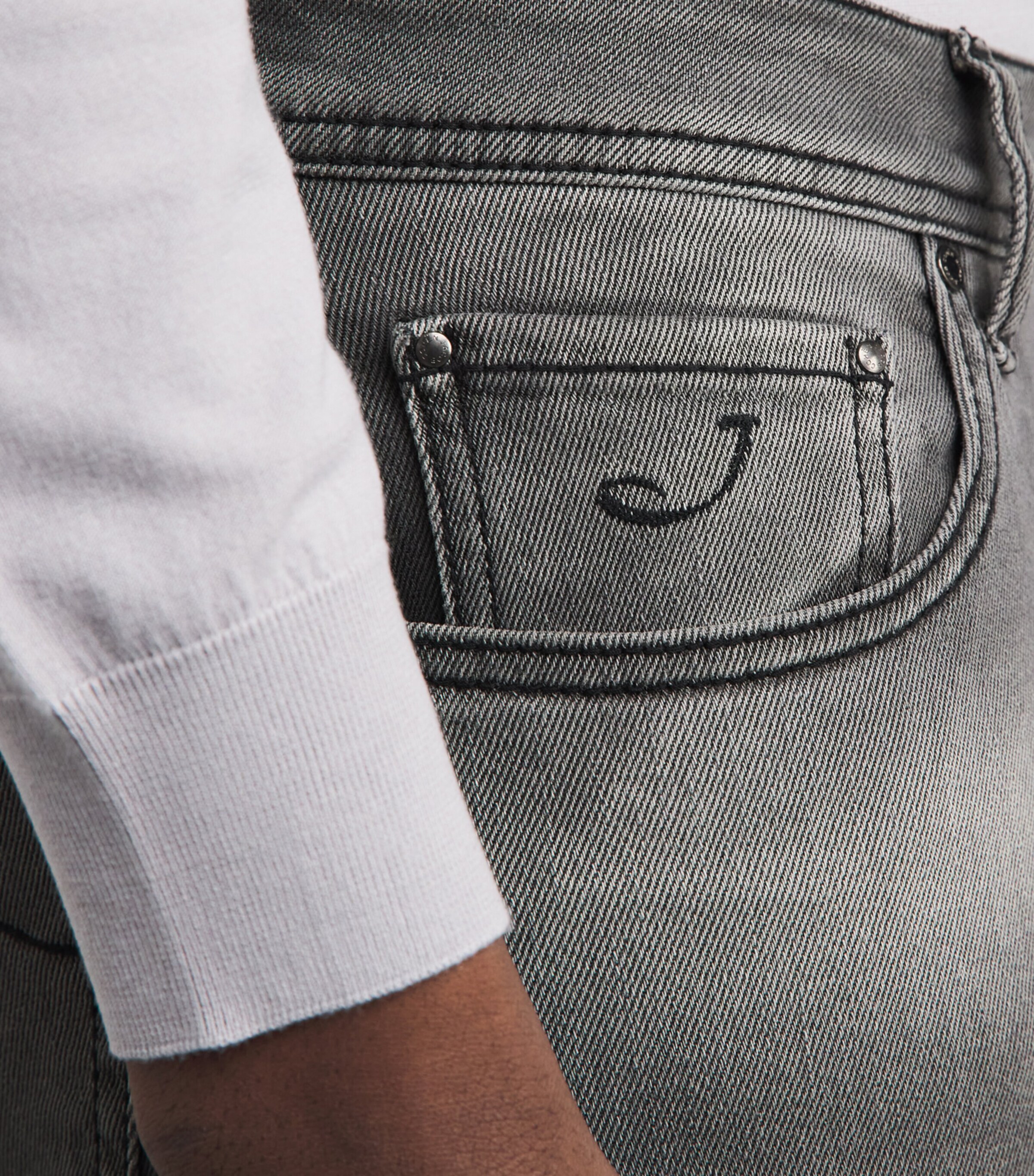 JACOB COHËN Mens Comfort-Stretch Faded Slim Jeans Image 3