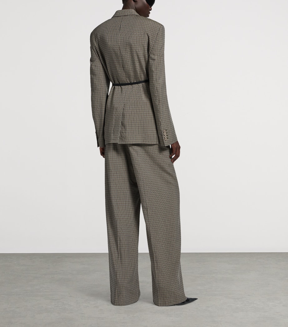 Check Wide-Leg Trousers 2866 Image 3