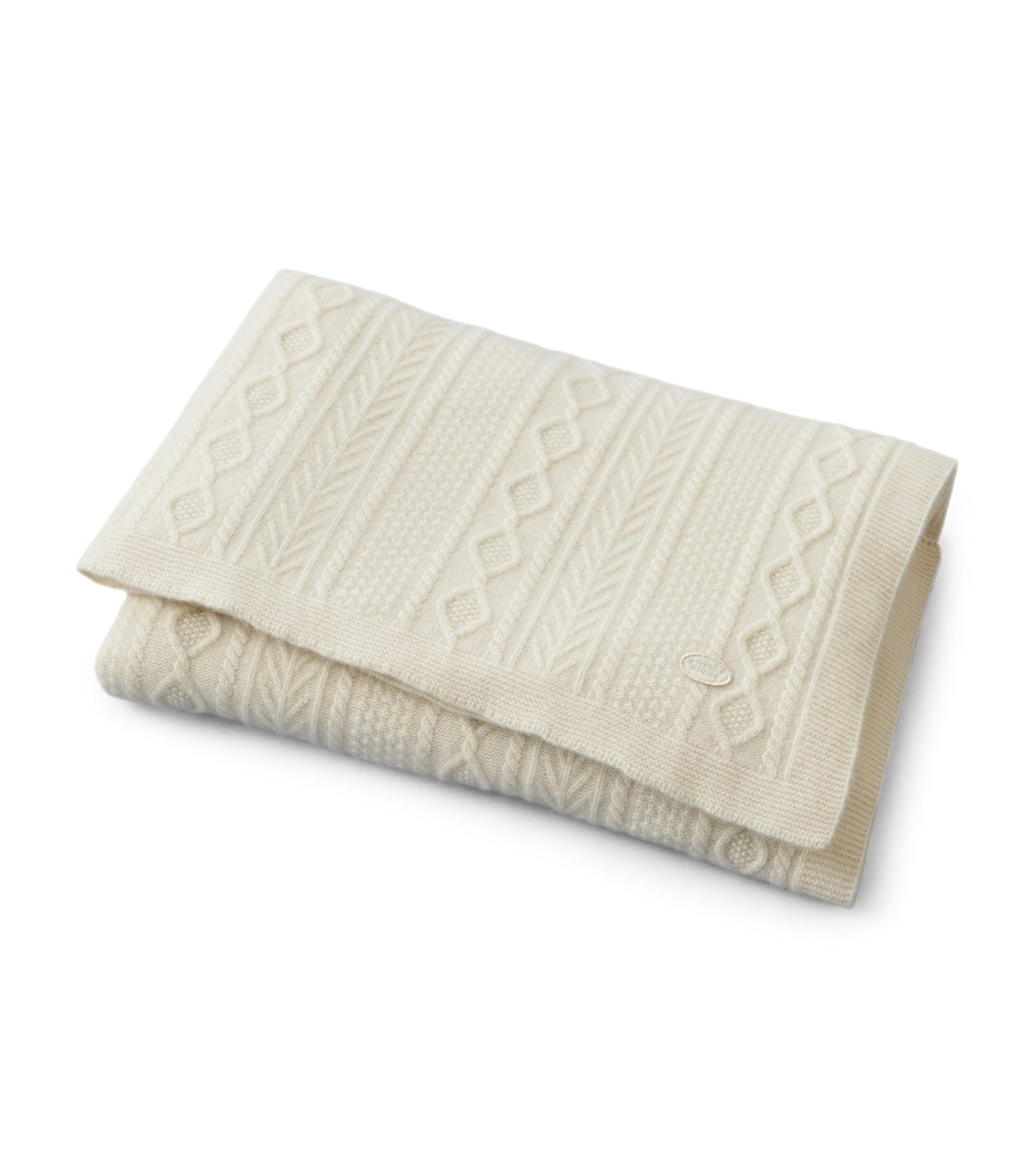 Miki House Cashmere Blanket In White