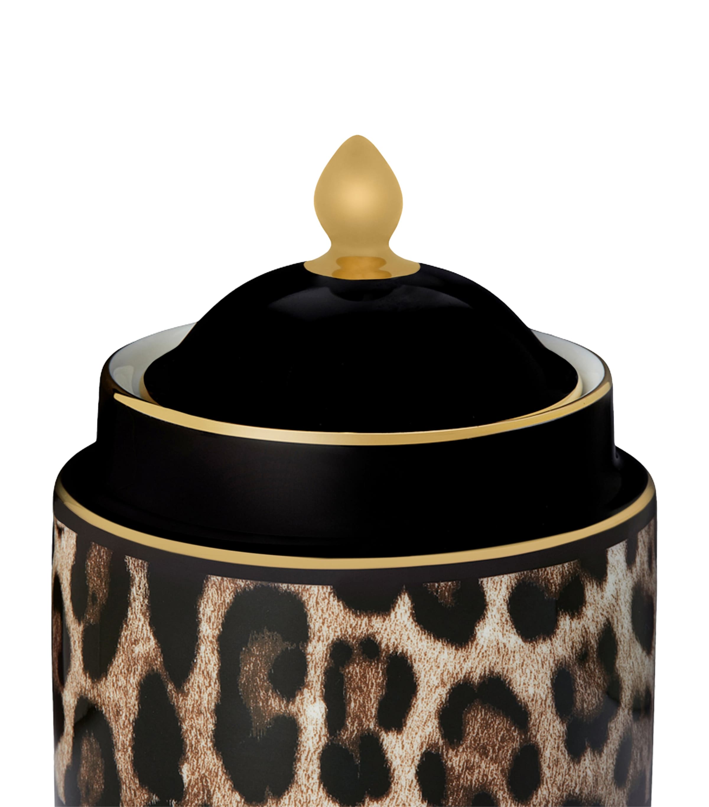 Dolce&Gabbana Casa Porcelain Leopard Print Sugar Bowl (10cm) Leopardo Image 2