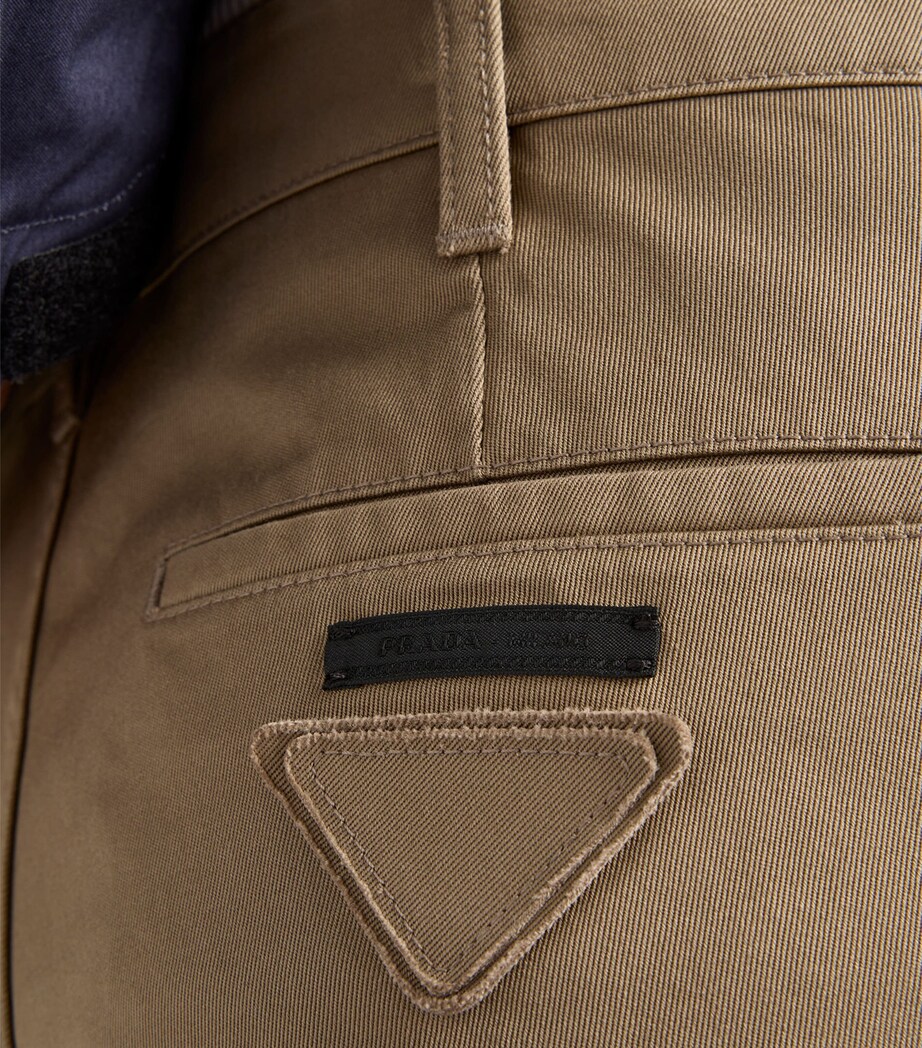 Prada Mens Cotton Straight Chinos Image 4