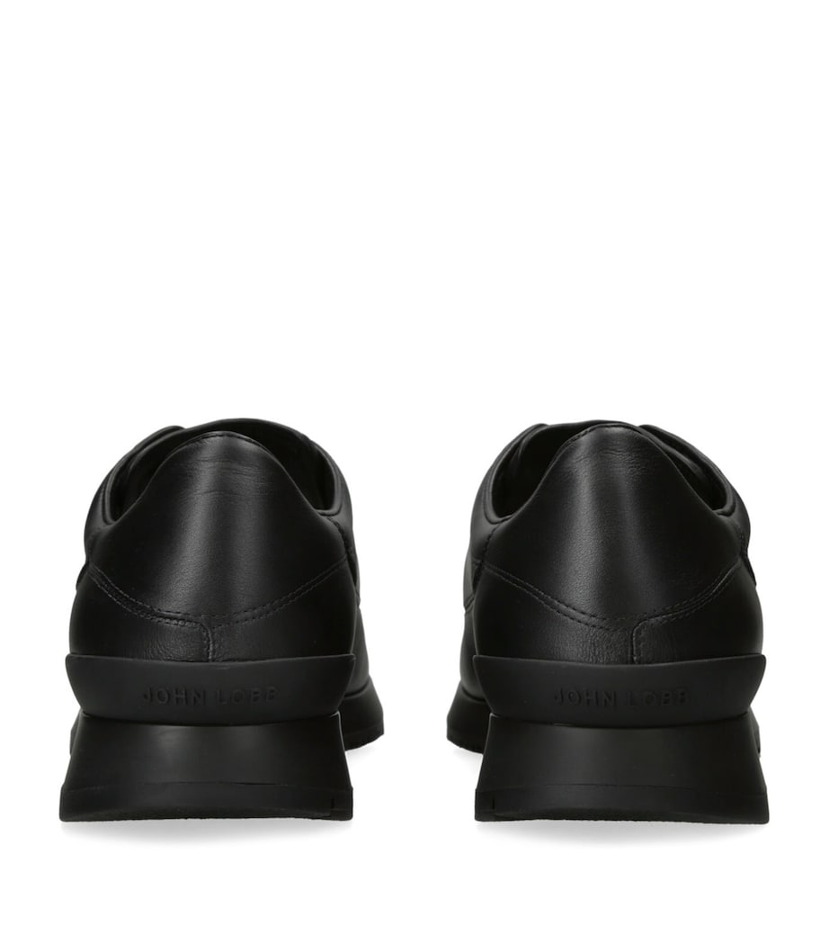John Lobb Leather Lift Slip-On Sneakers Black Image 3