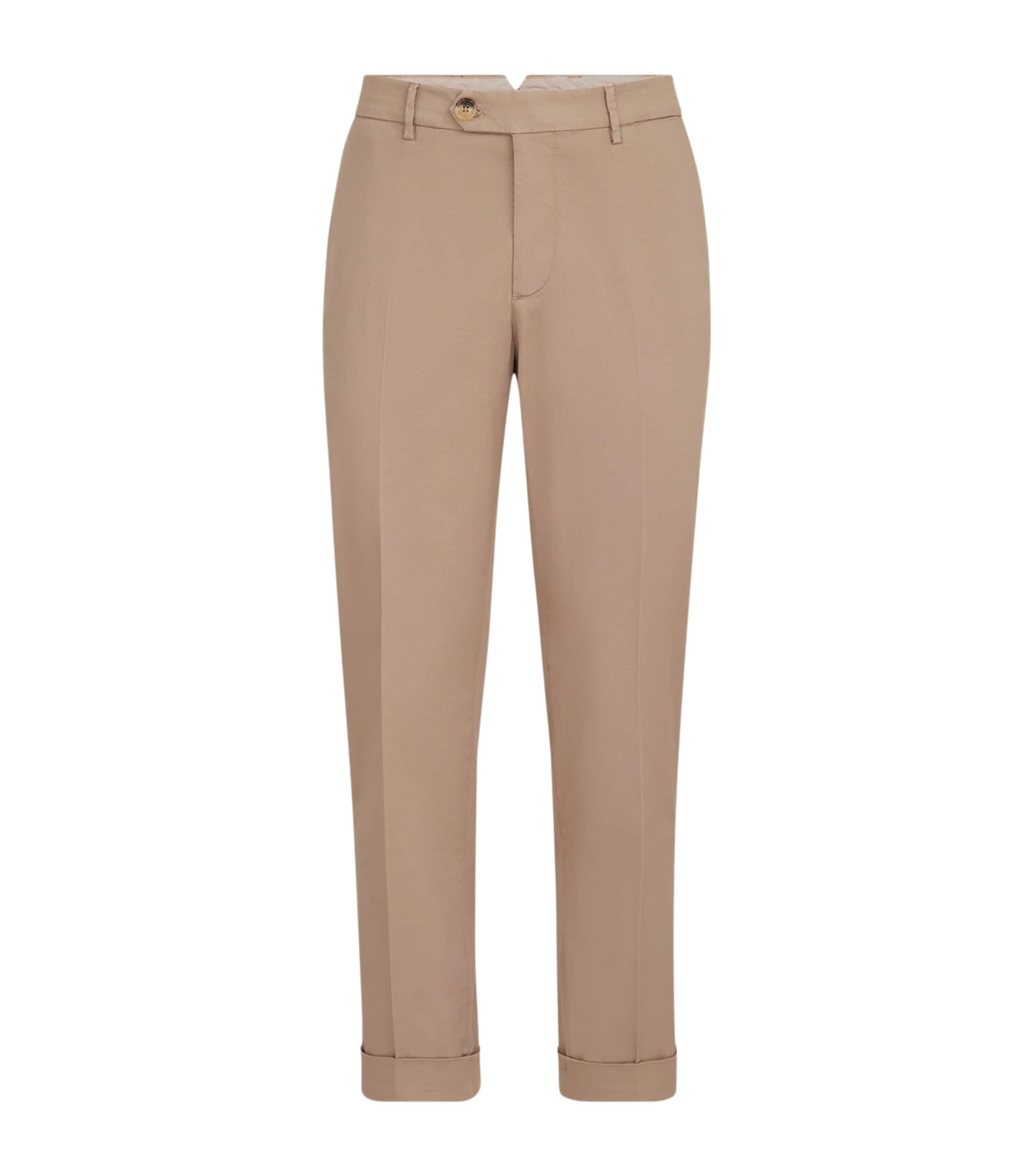 Brunello Cucinelli Mens Pima Cotton Comfort Gabardine Trousers Image 1