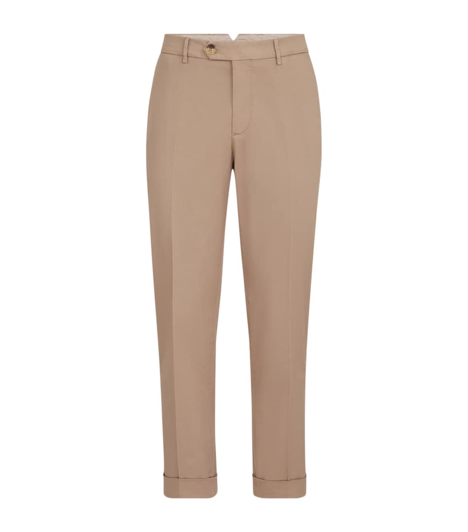 Brunello Cucinelli Mens Pima Cotton Comfort Gabardine Trousers Image 1