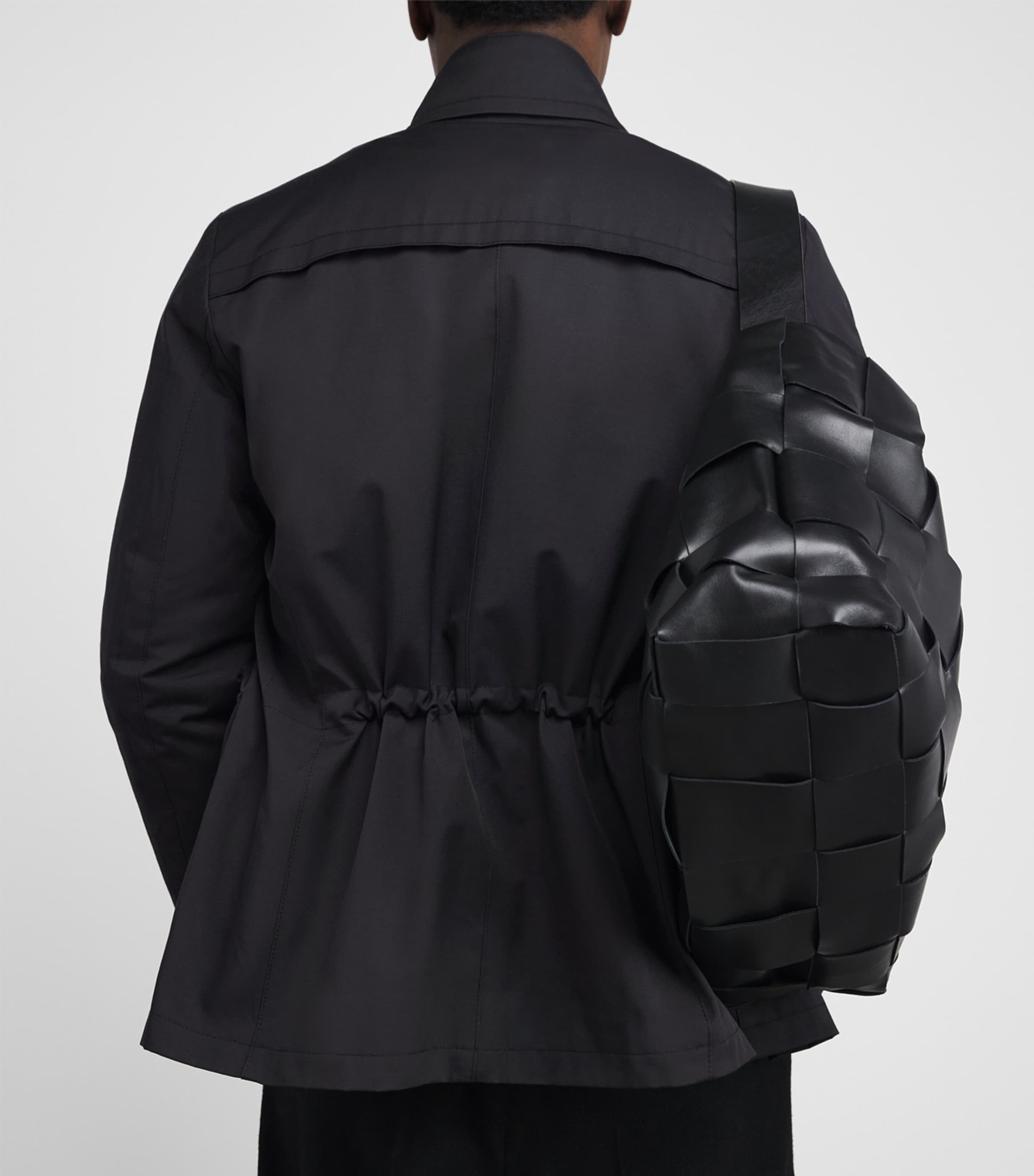 Cotton-Blend Waterproof Oyster Jacket 01 BLUE NAVY Image 6