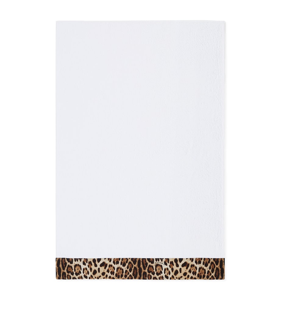 Set of 5 Cotton Leopardo Bath Towels UL023 LEO F DO BIANC Image 4