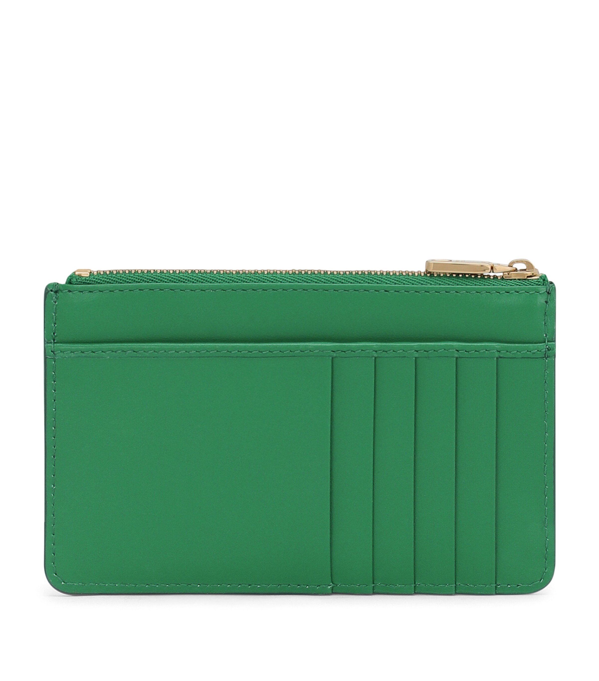Leather Zip Card Holder 87192-GREEN Image 3