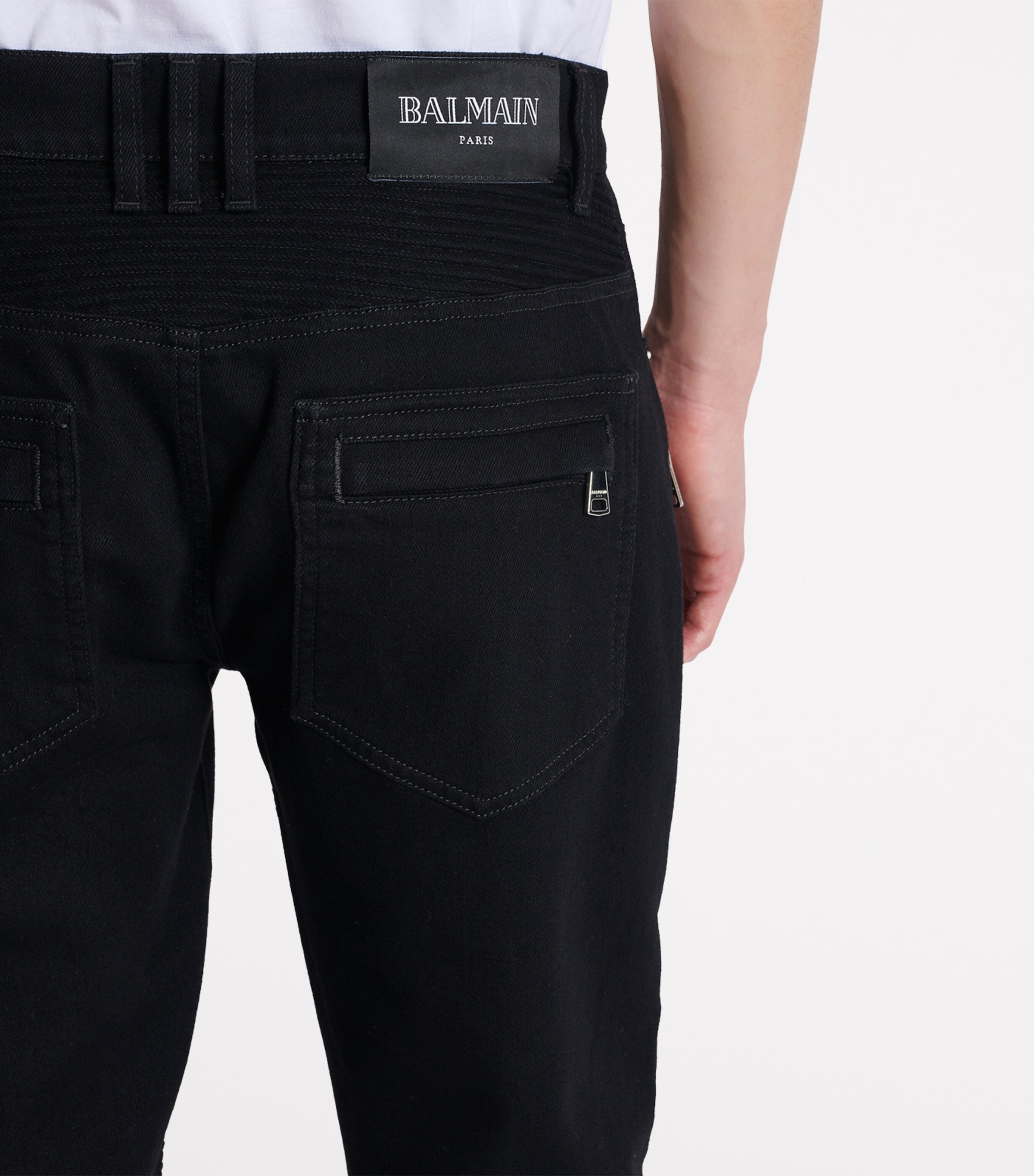 Slim Biker Jeans 0PA NOIR Image 8