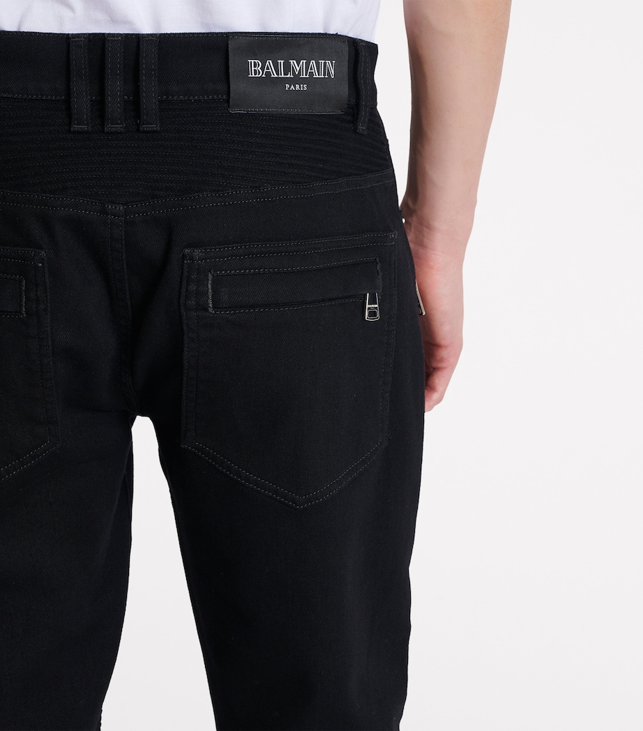 Slim Biker Jeans 0PA NOIR Image 8