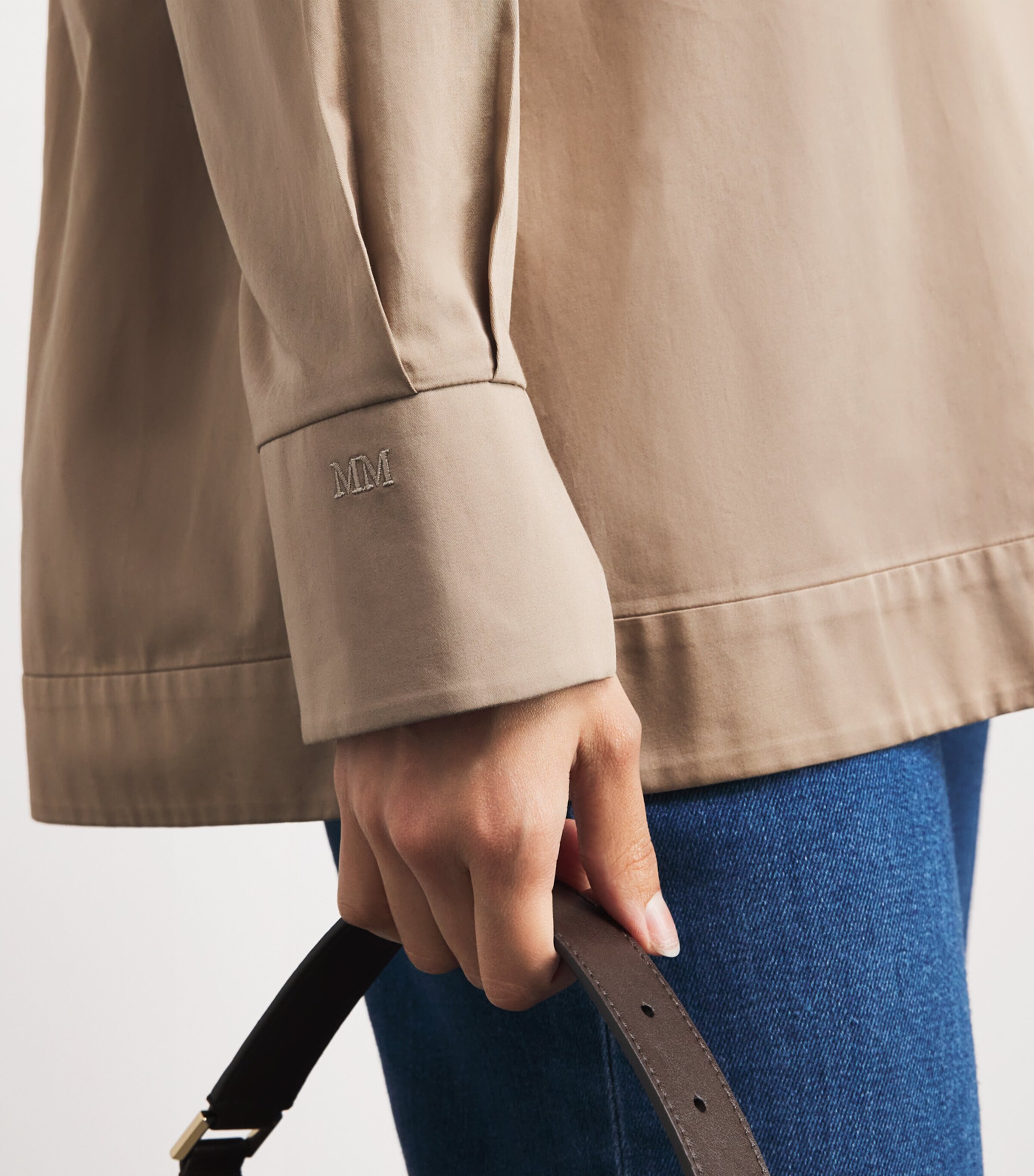 Cotton Shirt 012 BEIGE Image 6