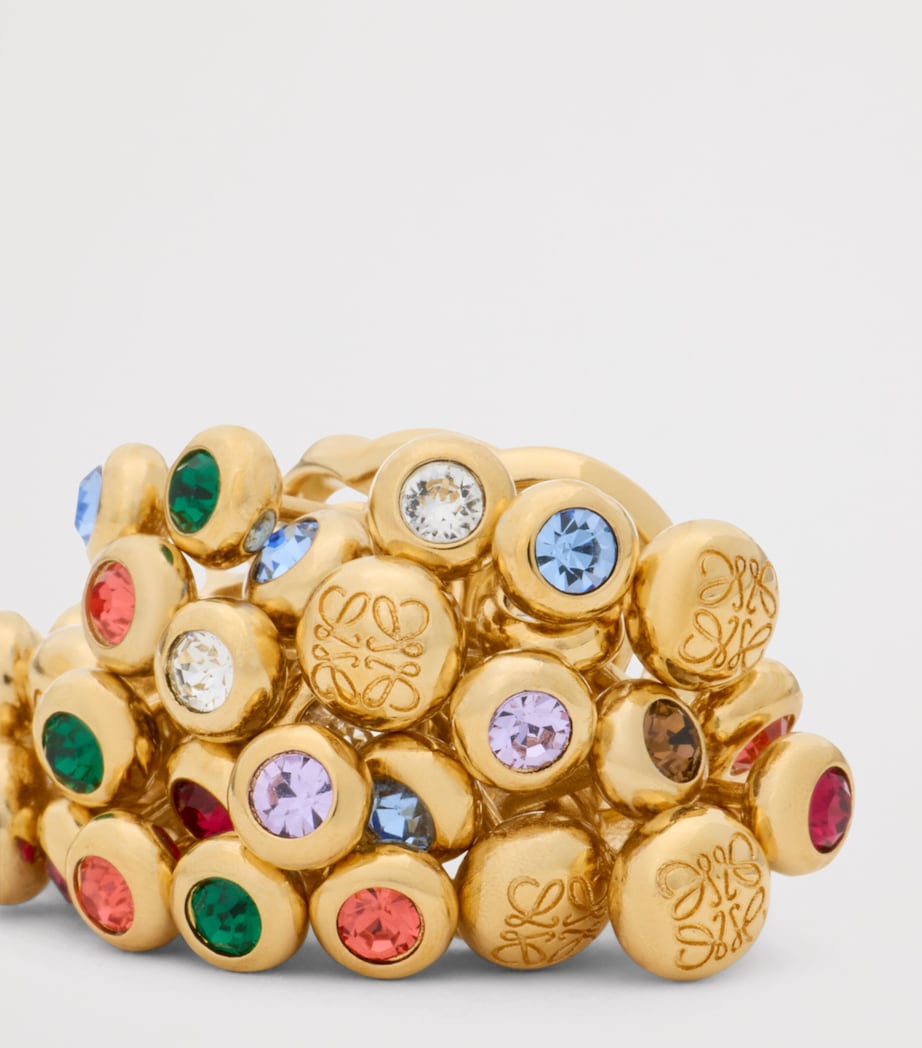 LOEWE Crystal Push Pin Ring Gold/multicolor Image 4