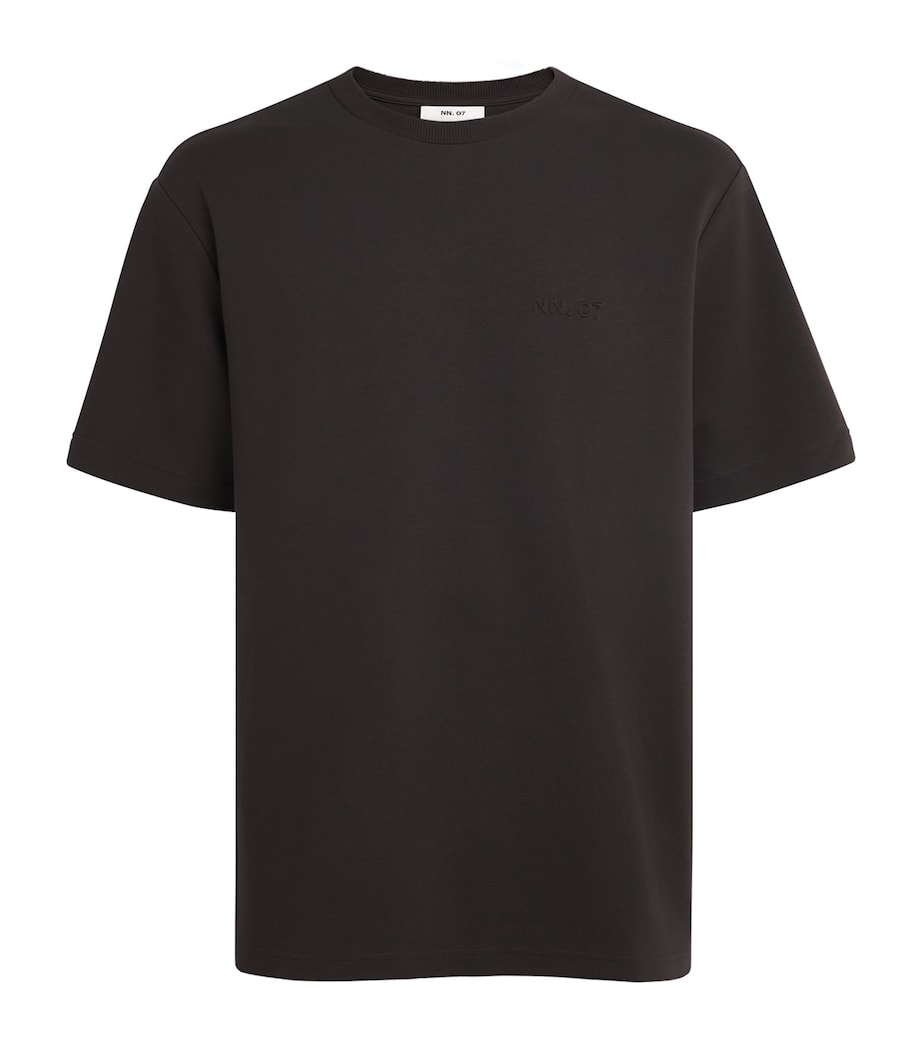 NN.07 Mens Relaxed Logo Nat T-Shirt Deep Truffle Image 1