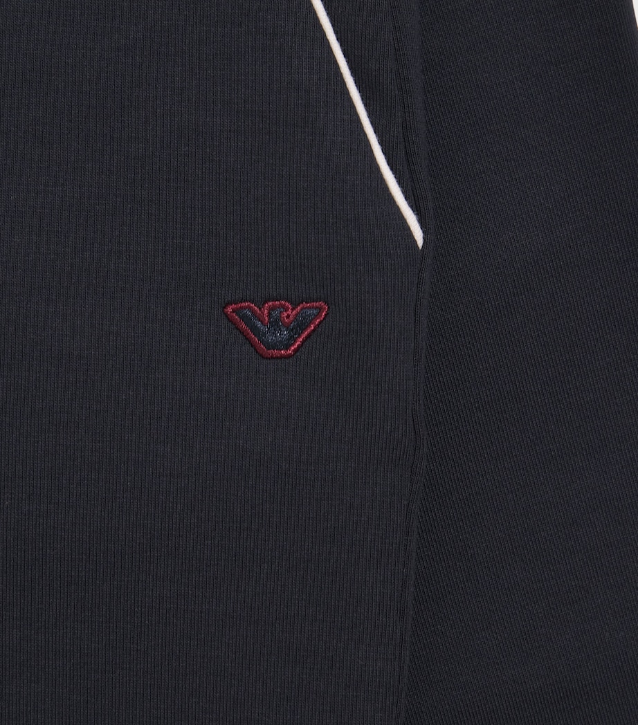 Emporio Armani Kids Eagle Logo Sweatpants (4-16 Years) Iconico Blu Nvy Image 3