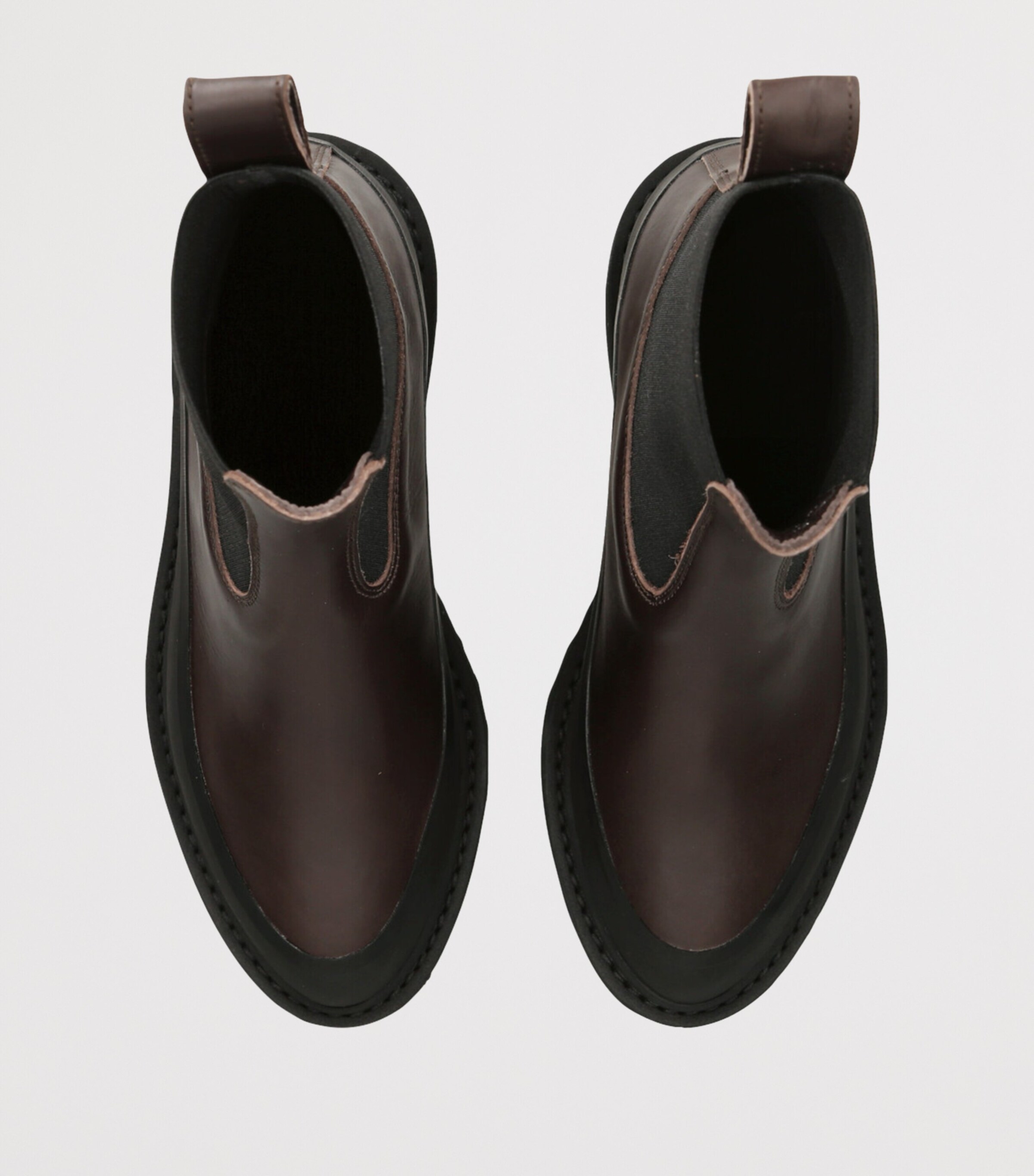 Leather Dolomite Chelsea Boots 25 DARK BROWN Image 4