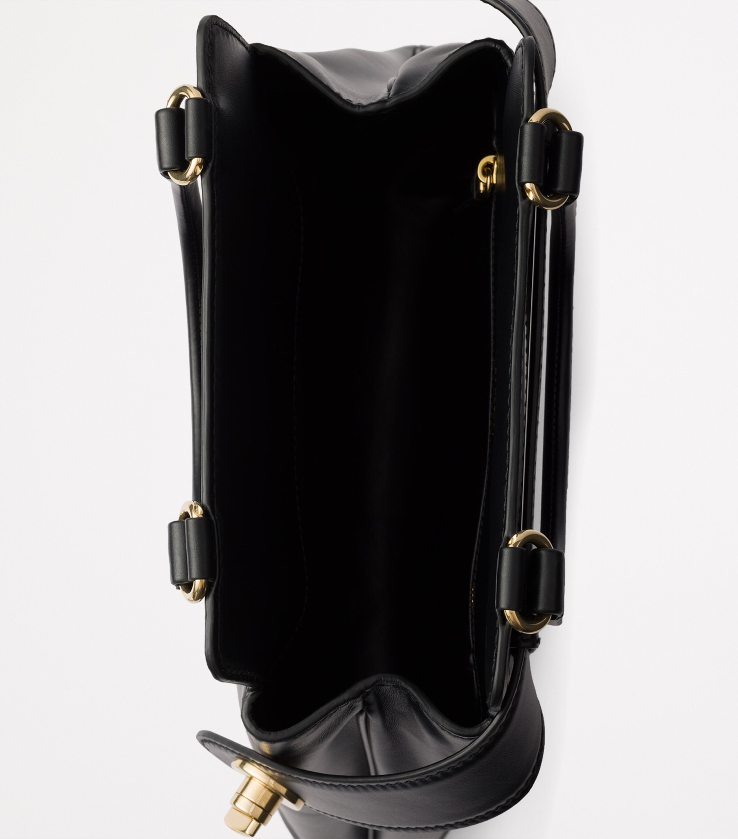 【関税＆送料込み】Prada Etude Leather Bag ブラック プラダ エチュード ミディアム レザー バッグ | PRADA