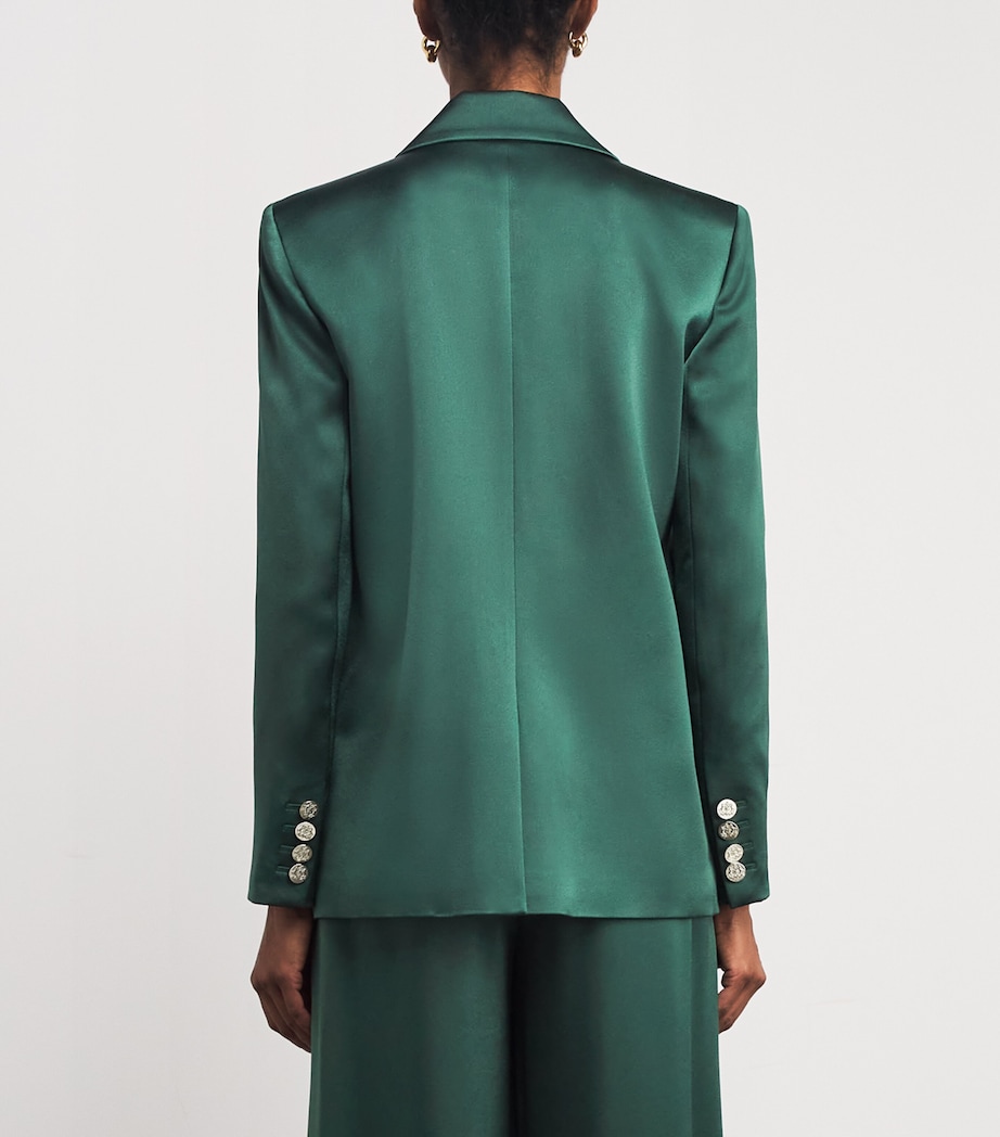 Satin Silas Blazer B345 GREEN MYSTIQUE Image 4