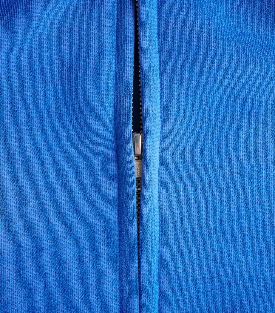 PICANTE Mens Organic Cotton Everyday Zip-Up Hoodie Royal Blue Image 6