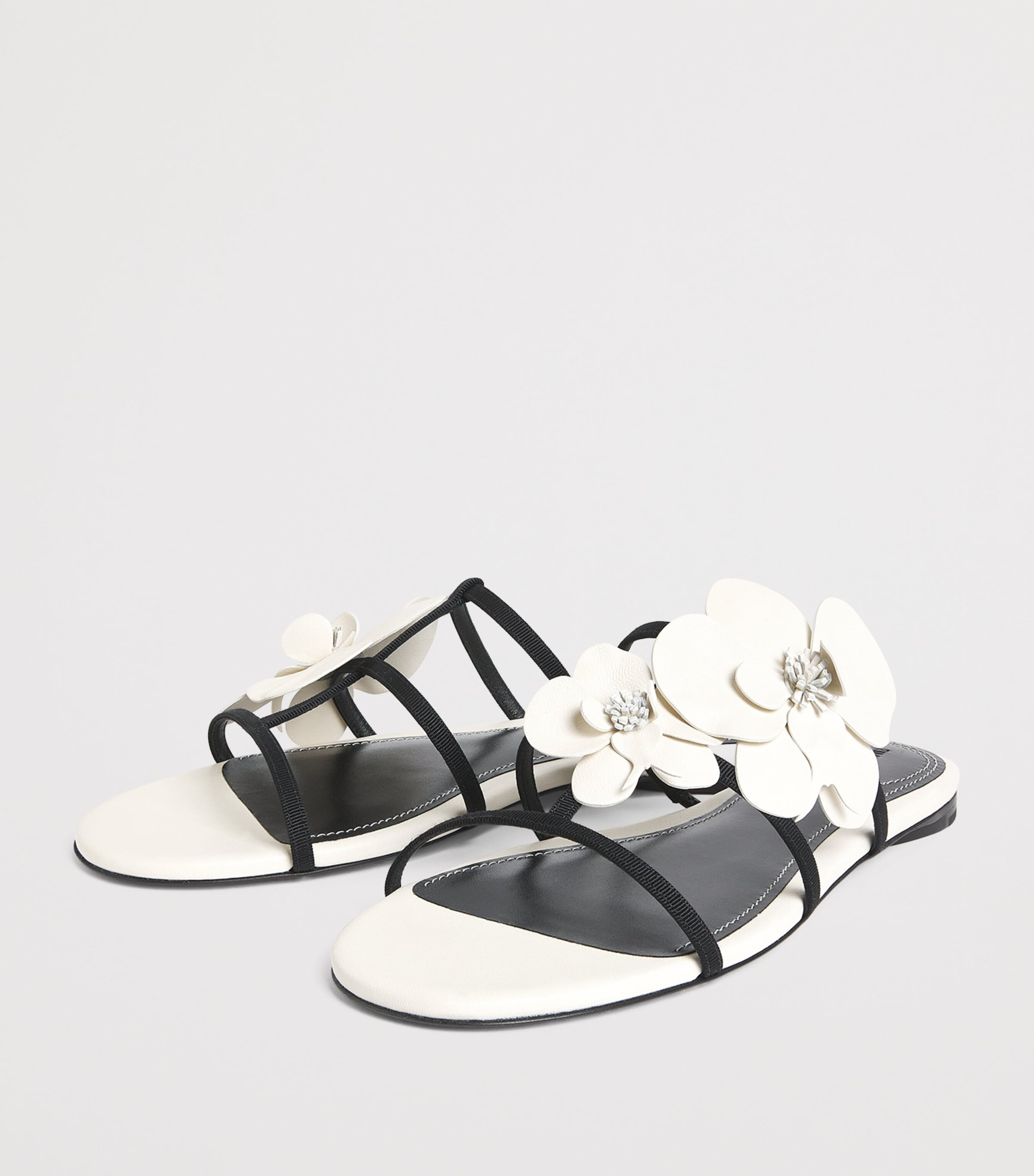 Leather Orchid Sandals MACA/MACADAMIA Image 3