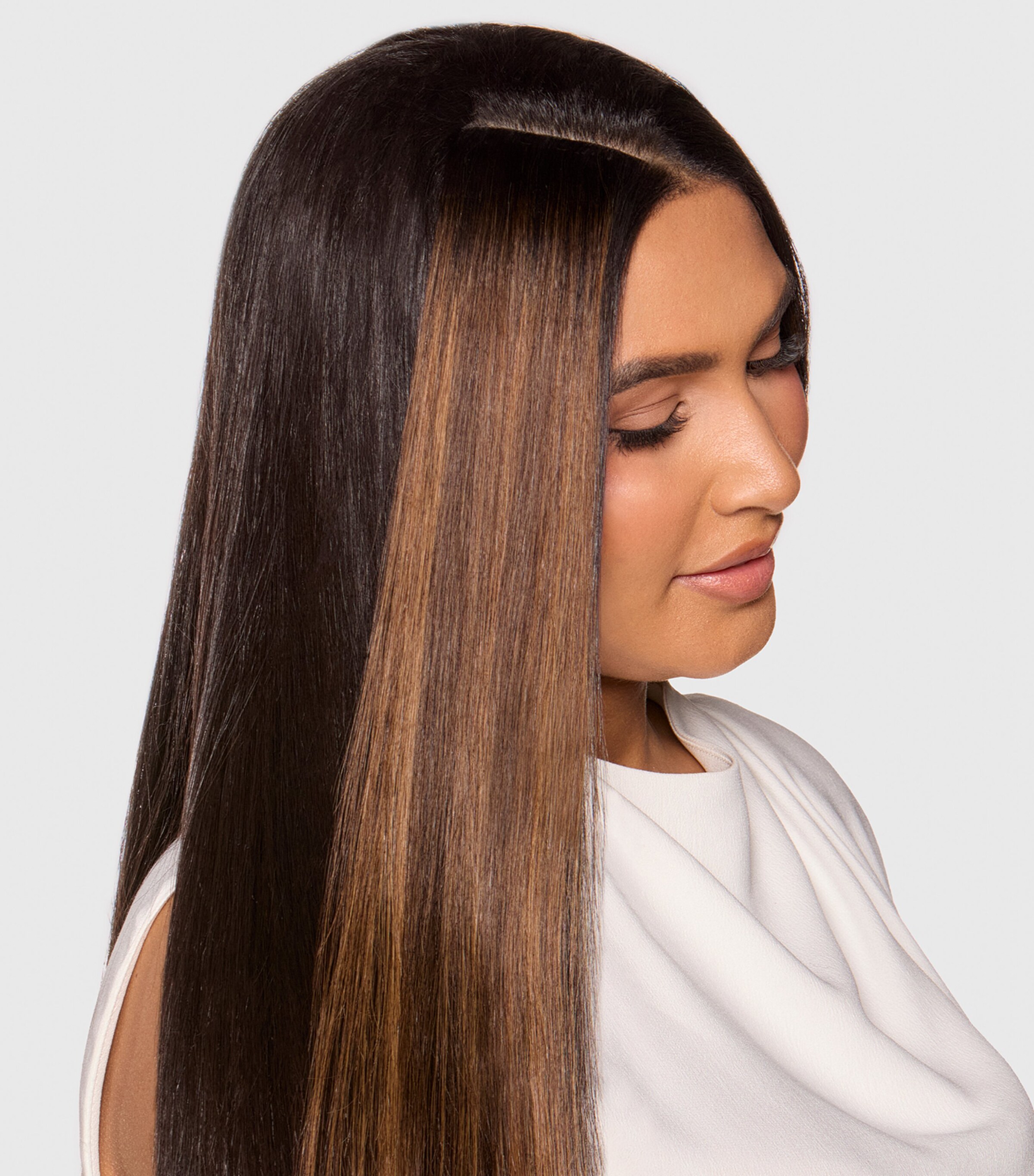 Beauty Works x Huda BARELY THERE Mix & Match Minis Clip-In Hair Extensions (18") DESERT DUNE Image 7