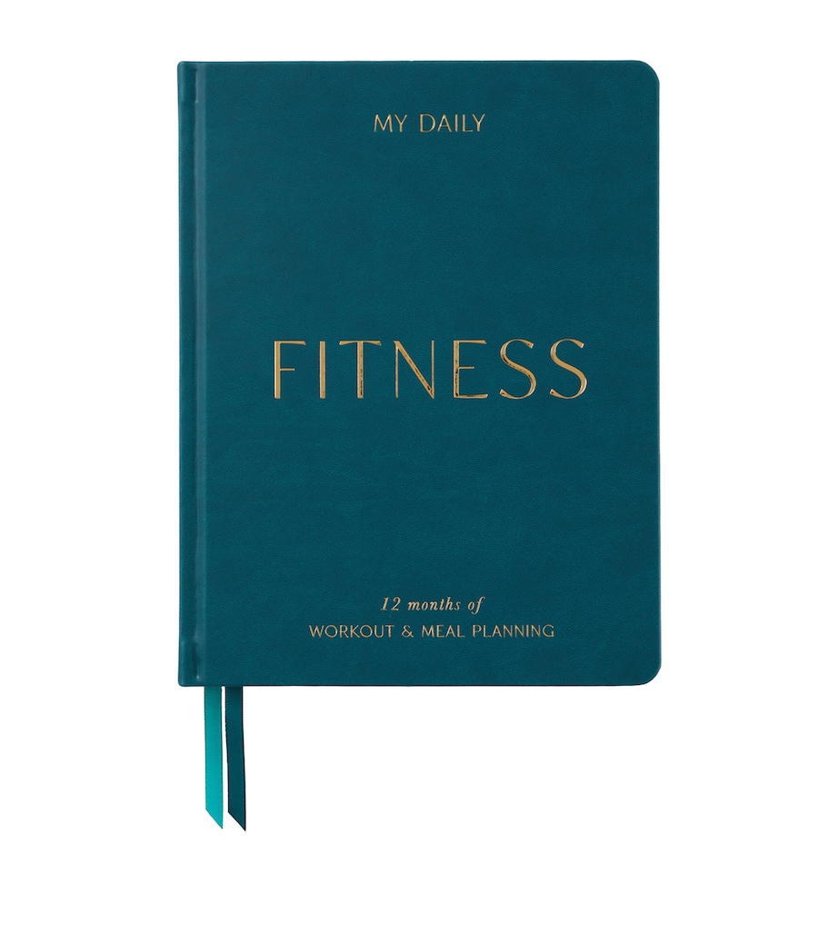 Daily Fitness & Meal Planner GREEN, GOLD Image 1