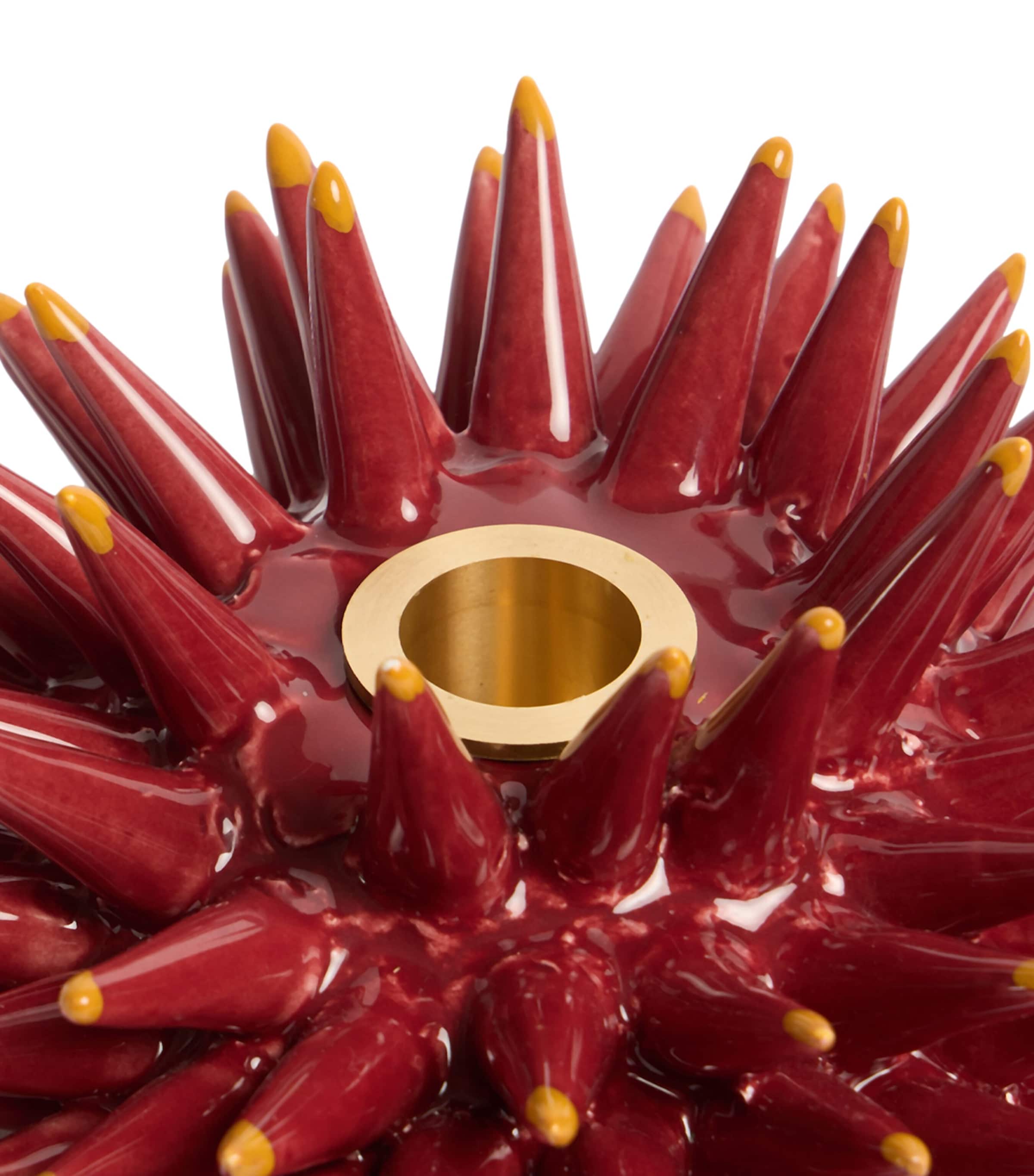 La Doublej Ceramic Spine Candle Holder Bordeaux Image 3