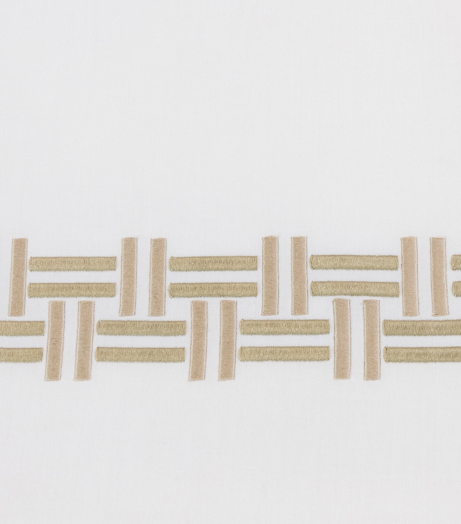 Basket Weave Oxford Pillow Sham (50cm x 70cm) 6E37 - TRANQUIL GREE Image 5