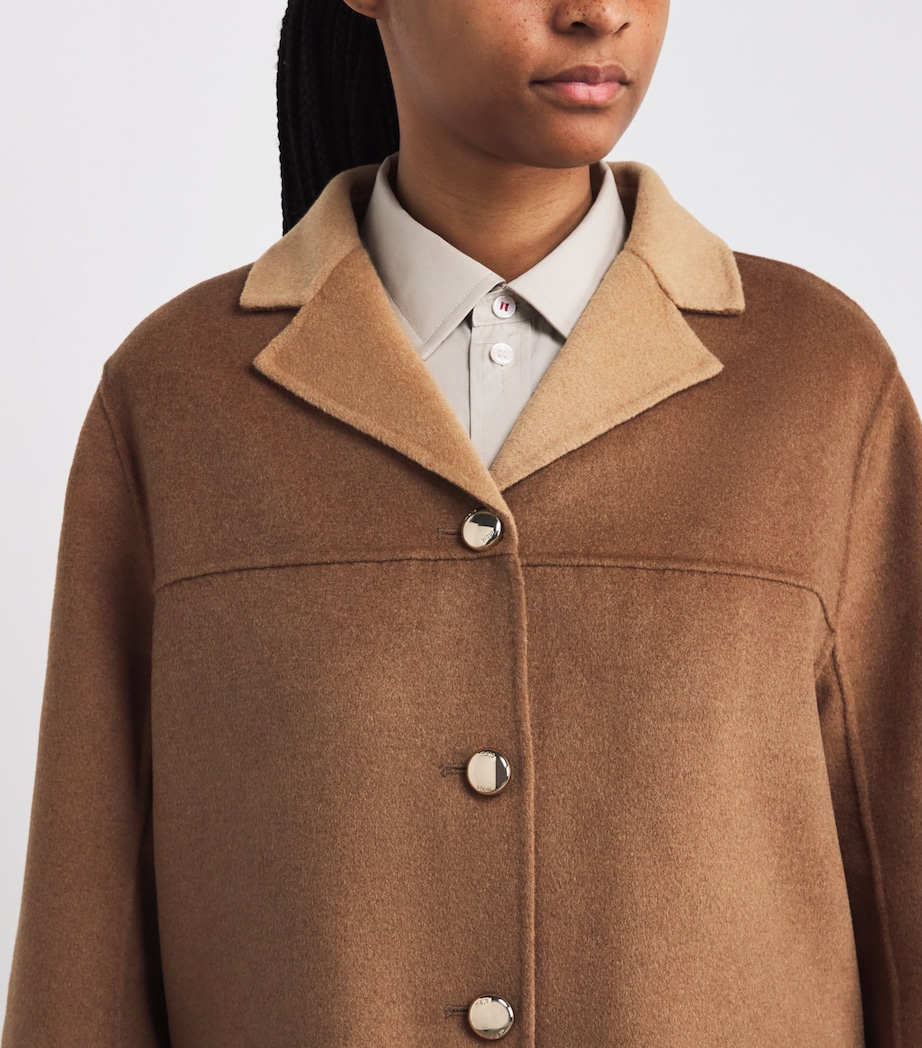 Wool-Blend Double-Faced Coat CAMEL Image 6