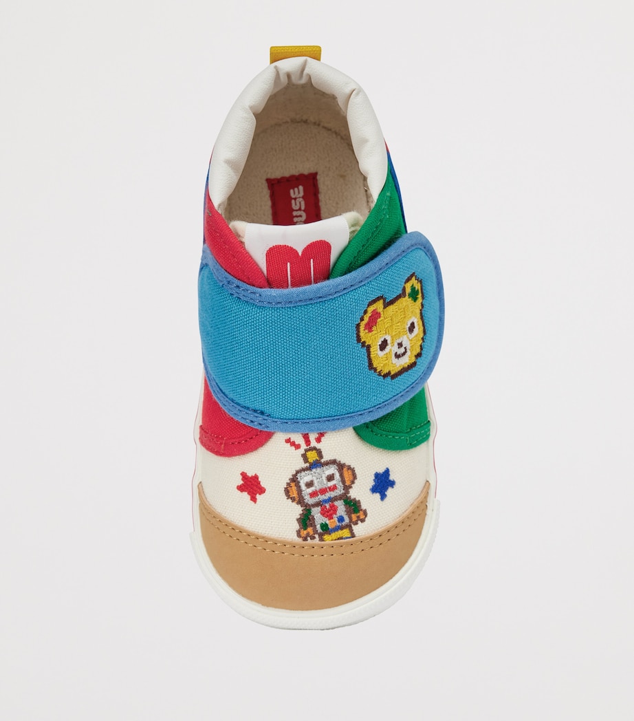 Miki House Canvas Embroidered Velcro Sneakers Image 8