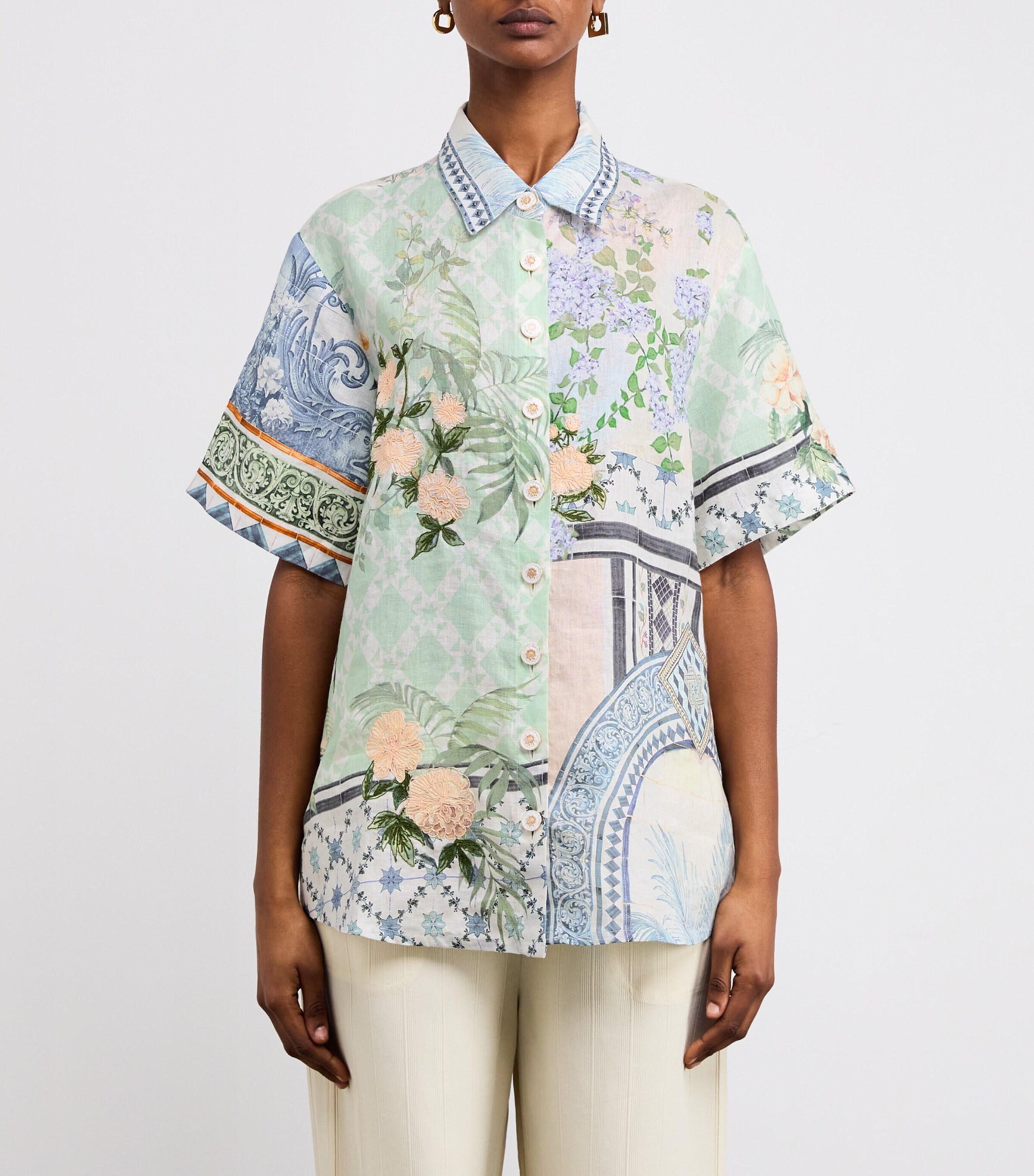 Linen Jardim Party Shirt JARDPART Image 3