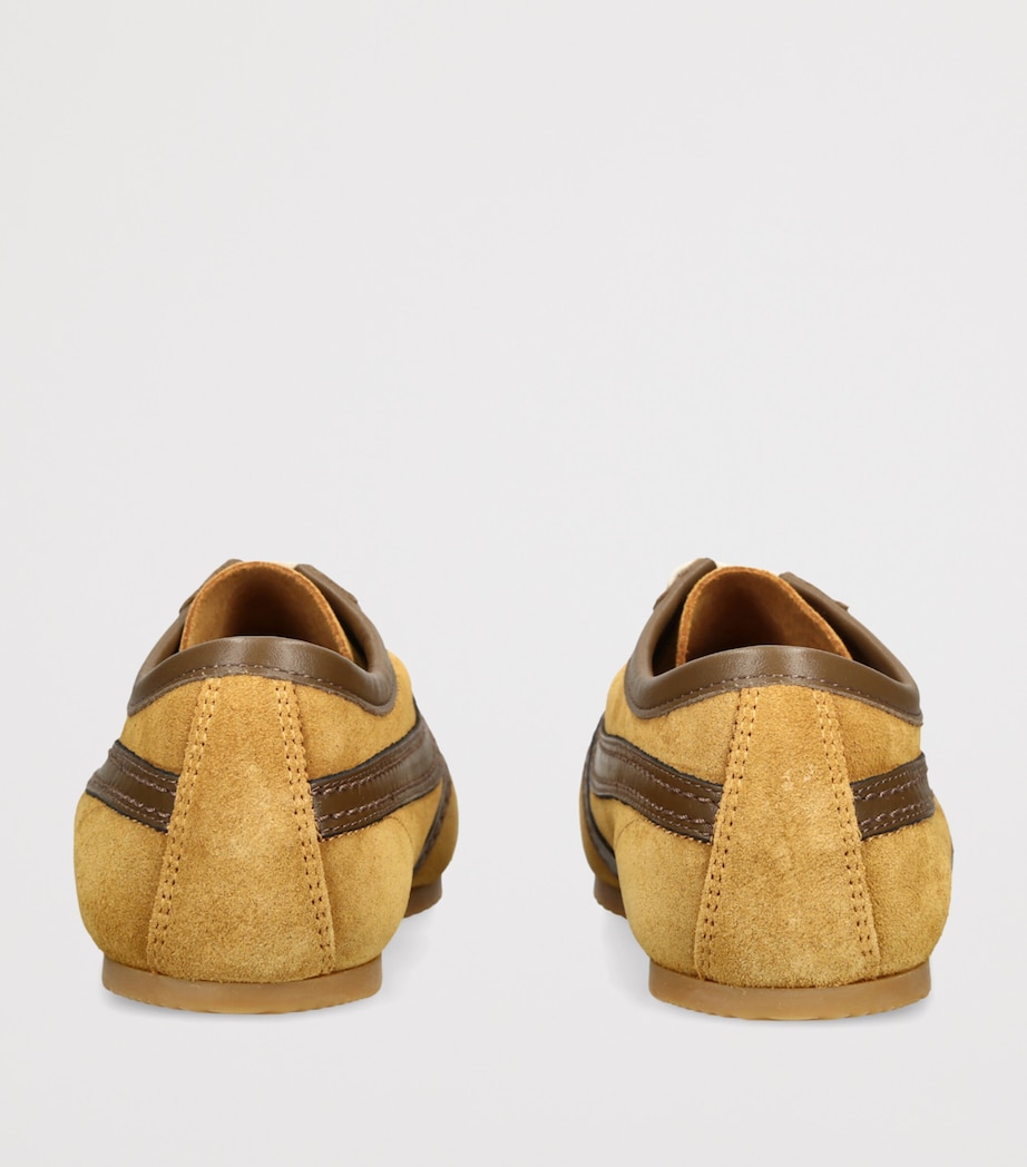 DRIES VAN NOTEN Suede Dustin Sneakers Khaki Image 4