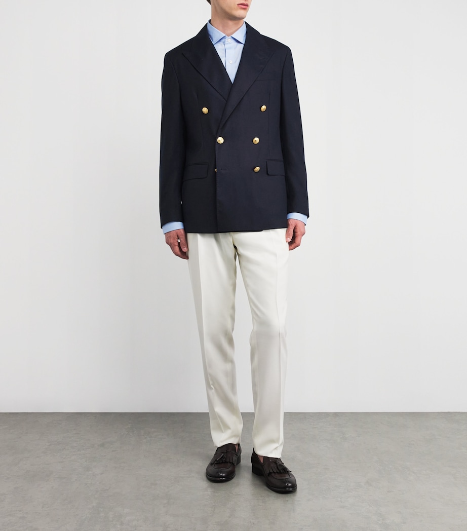 Polo Ralph Lauren Wool Double-Breasted Blazer Harrods UK