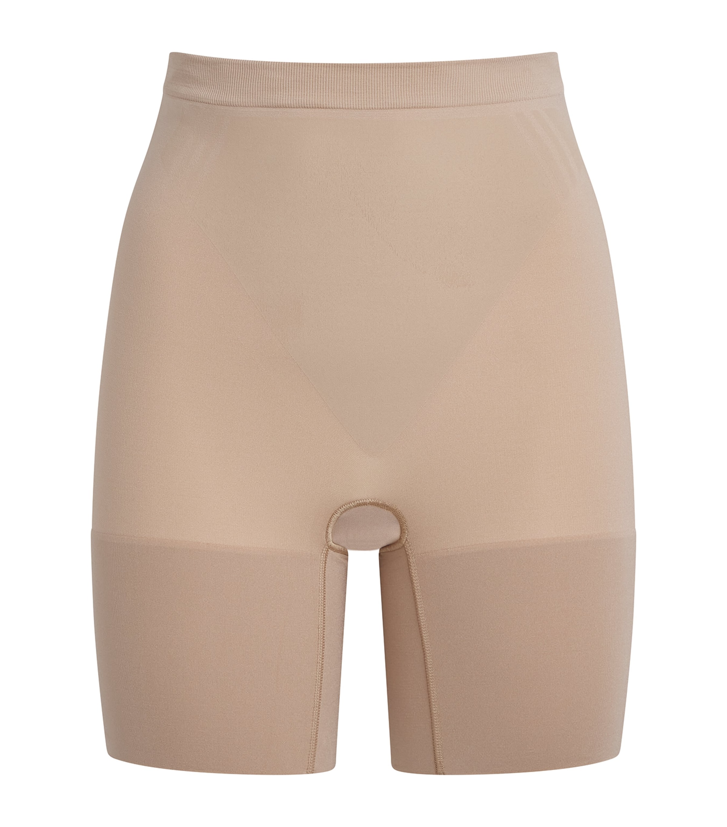 SPANX Womens SPANXsculpt GoFigure Mid-Thigh Shorts Chai Image 1