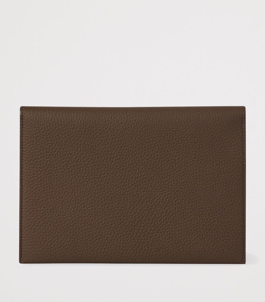 Calfskin Travel Pouch DARK OLIVE ANS Image 3