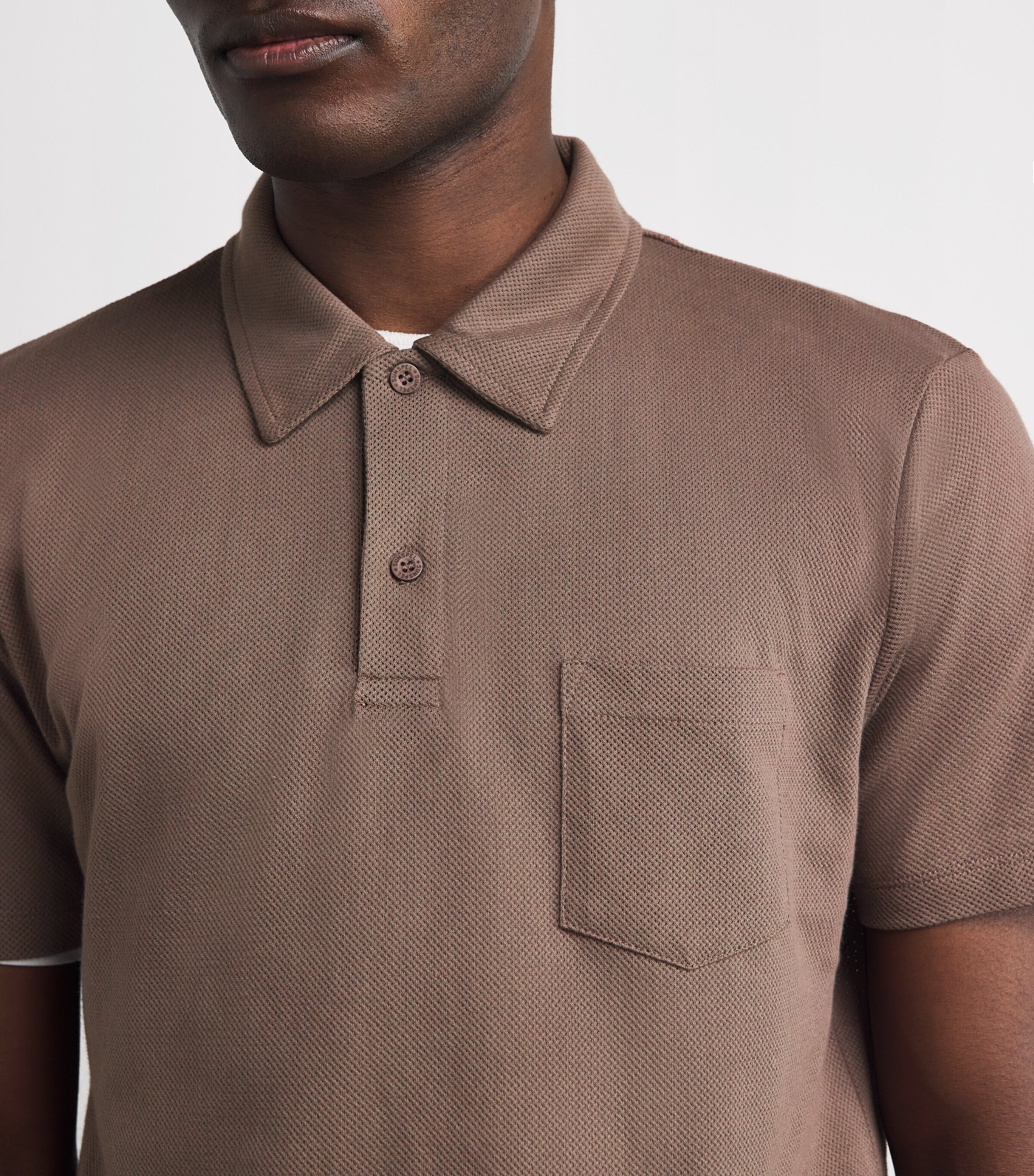 Sunspel Brown Supima Cotton Riviera Polo | Harrods SE