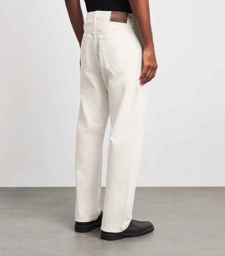 Studio Nicholson Mens Riso Straight Jeans Parchment Image 5