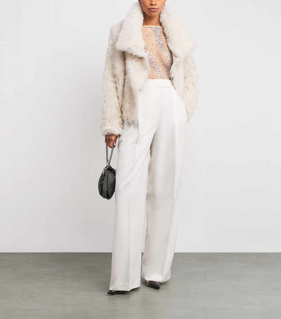 Rhinestone Swirl Bodysuit 121 ECRU Image 2